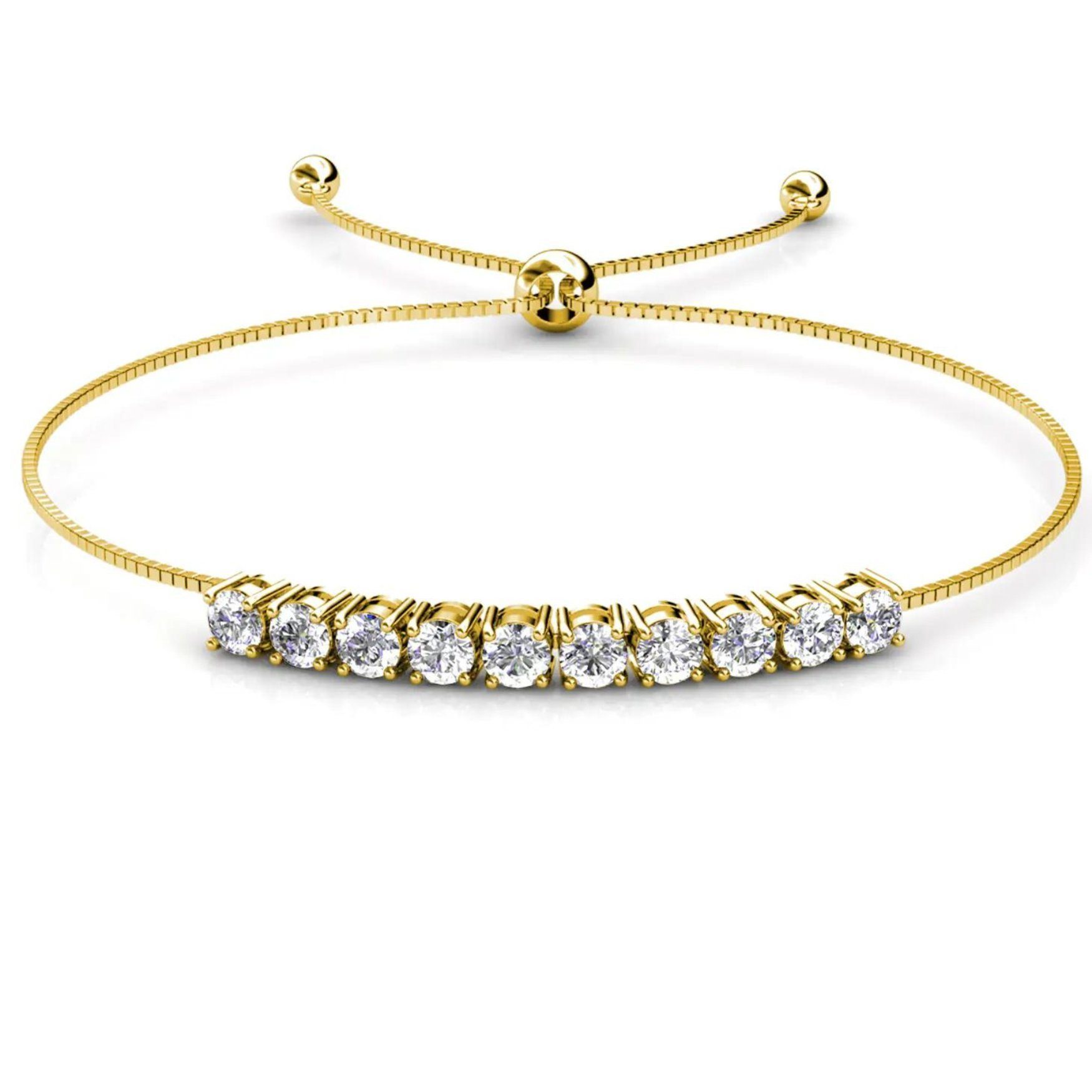Ella Eisvogel Schmuckset Crystal Mia Schmuckset (Gold, Zirkonia-Kristall), 18 Karat