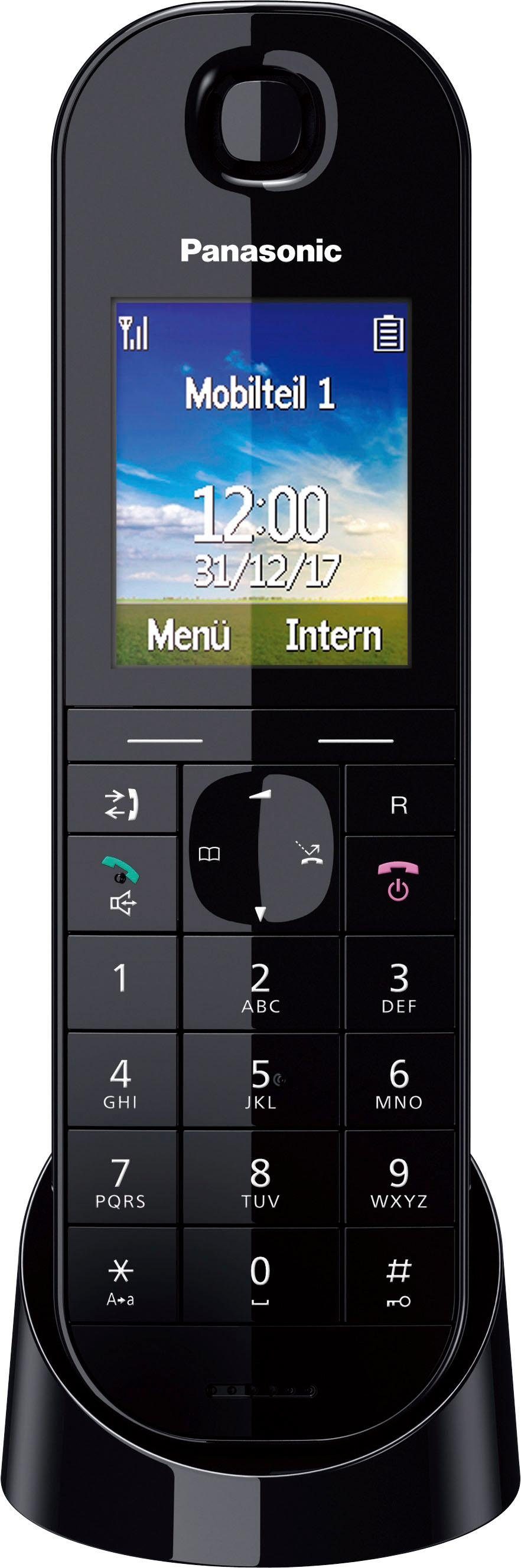 Freisprechen) Panasonic KX-TGQ400 Schnurloses DECT-Telefon (Weckfunktion,