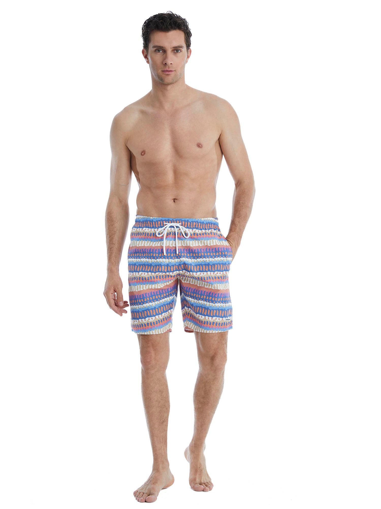 BlackSpade Badeshorts Short Print mit kurzem Bein locker geschnittene Schwimmhose