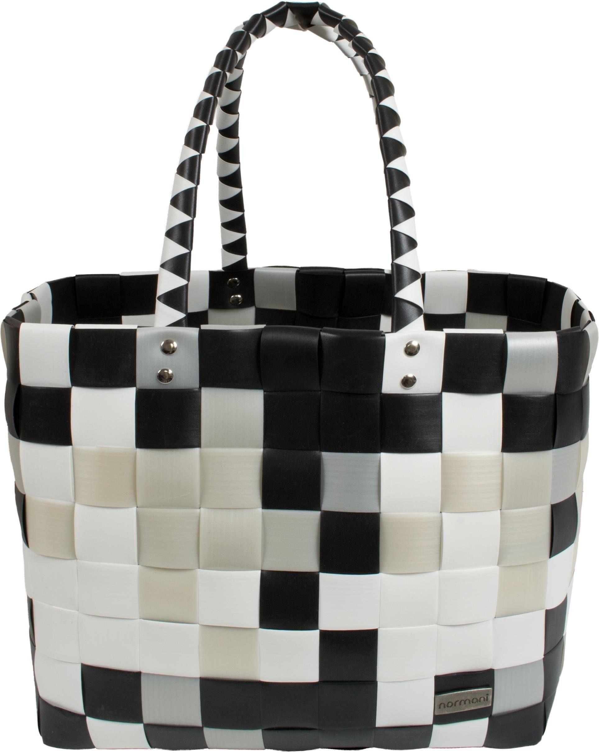 normani Einkaufskorb Einkaufskorb Einkaufstasche aus Kunststoff, 20 l, Flechtkorb aus pflegeleichtem Material