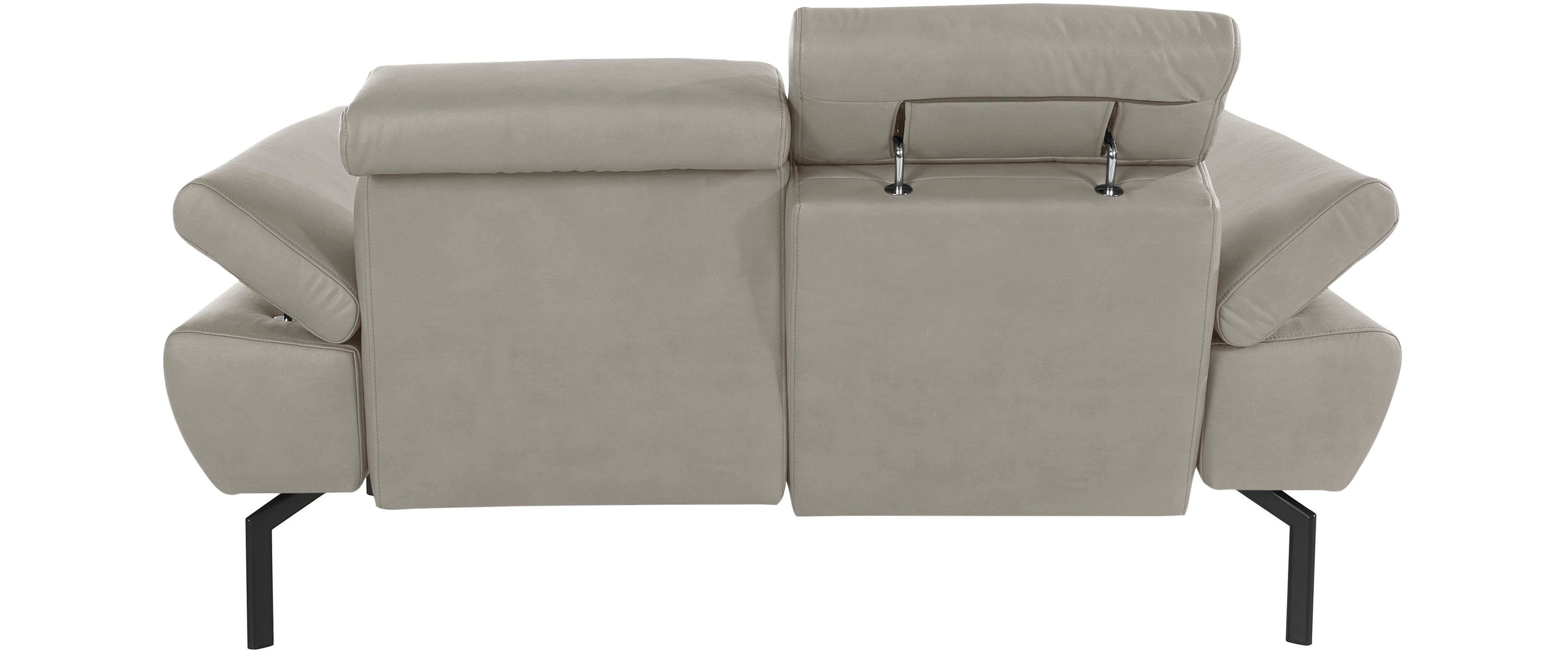 Rückenverstellung, Places mit Trapino wahlweise of Lederoptik Luxus-Microfaser Luxus, Style in 2-Sitzer