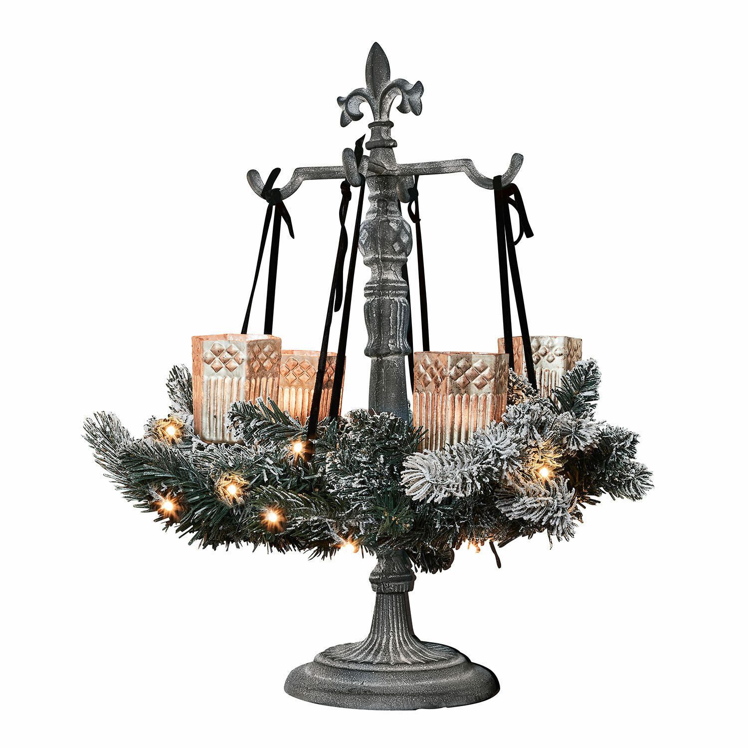 Mirabeau Adventskranz Kranzständer Antwan antikgrau