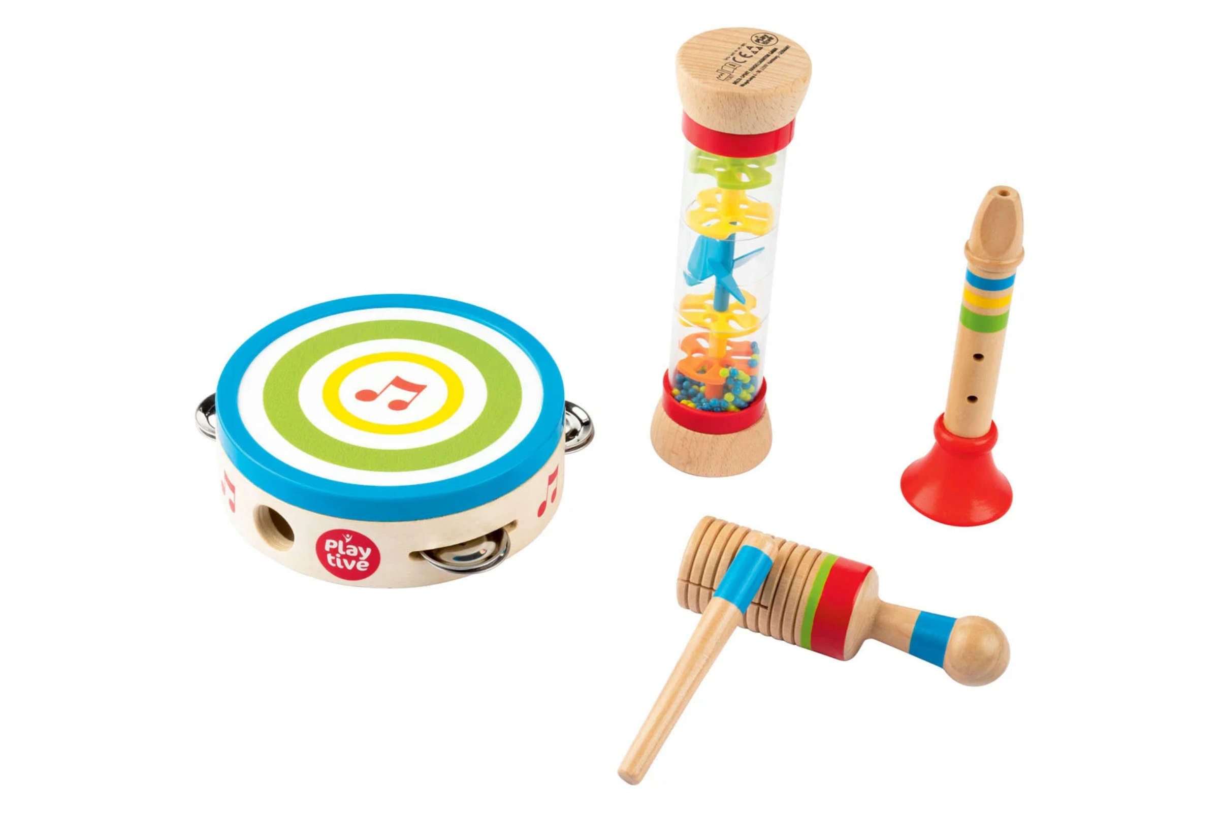 Spielzeug-Musikinstrument Playtive Musikset Kinder Holz Mini Musikinstrument Musikant Percussion