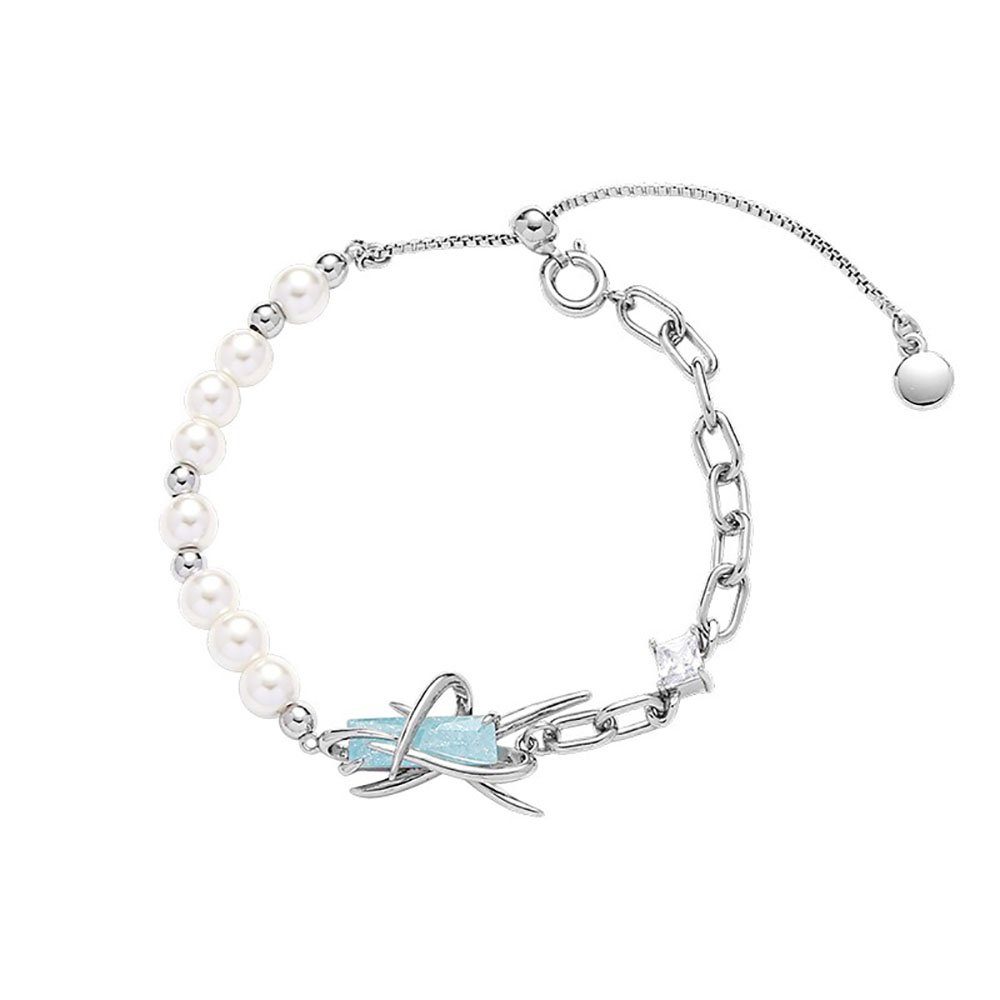 Aphelios Armband Kette Perlenarmband (1-tlg., Damen, Geeignet für alle Gelegenheiten), einstellbar Charme,einfach für Frauen Mädchen