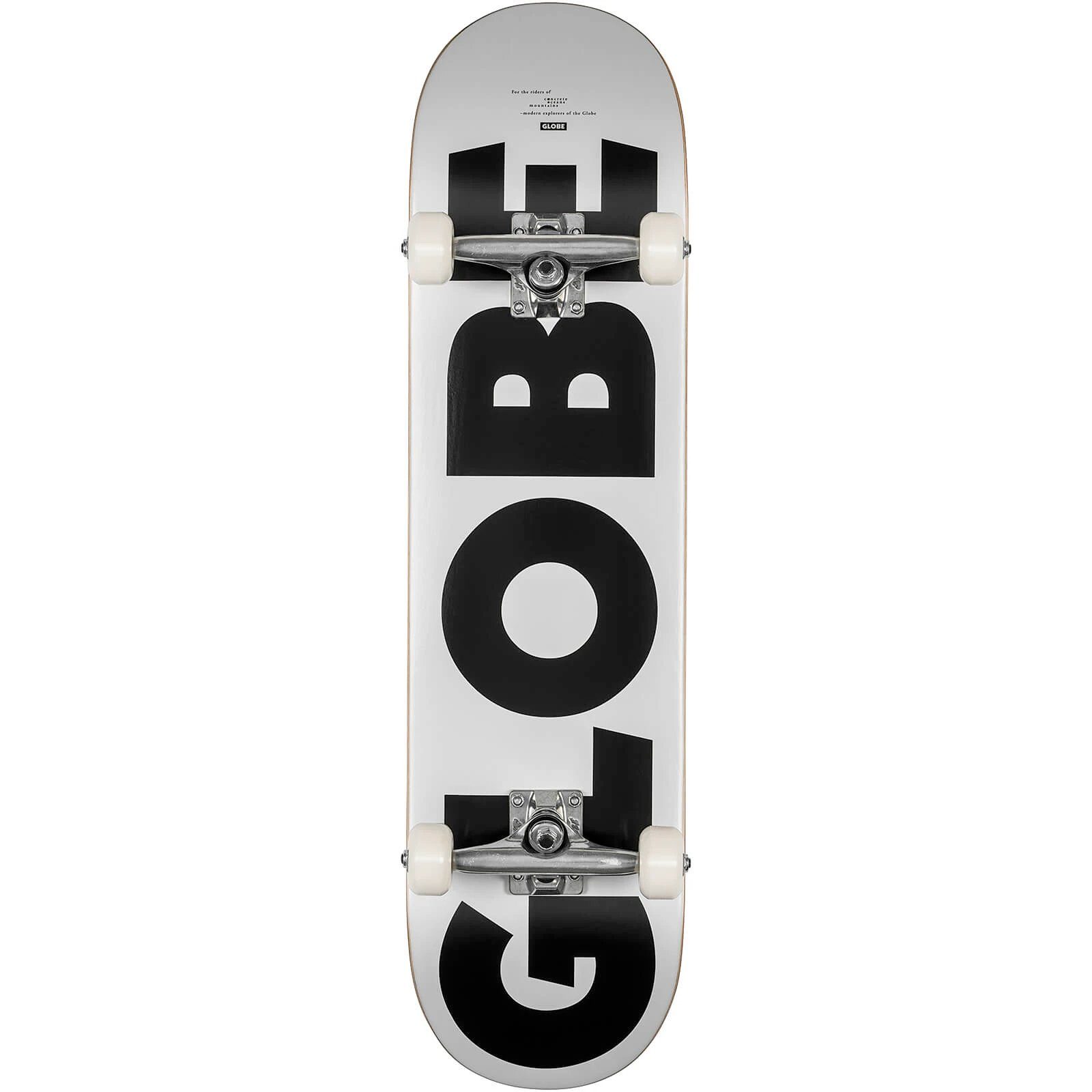 Globe Skateboard G0 Fubar 8.0' - white black