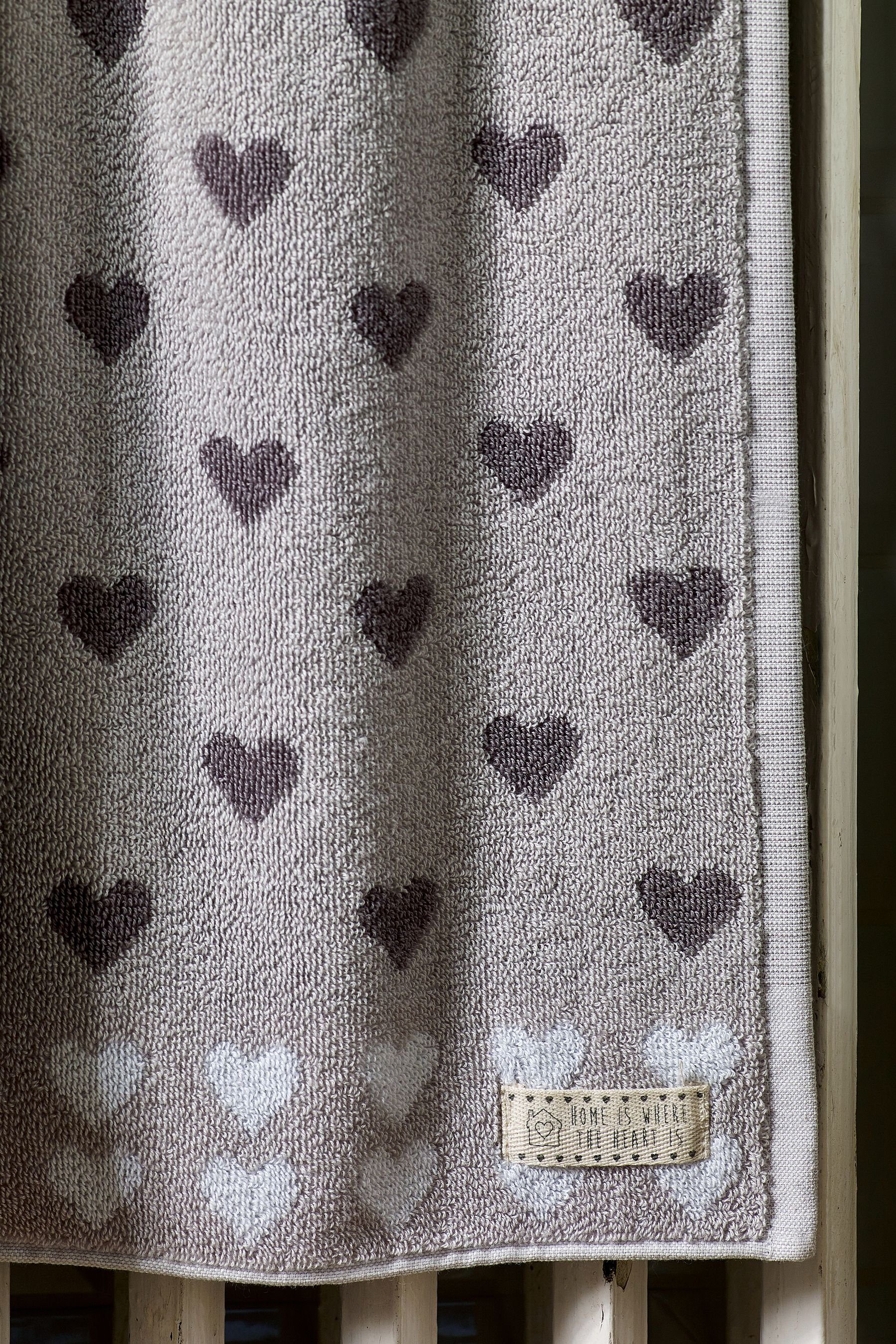 Next Handtuch Handtuch mit Herzmotiv, (1-St) günstig online kaufen