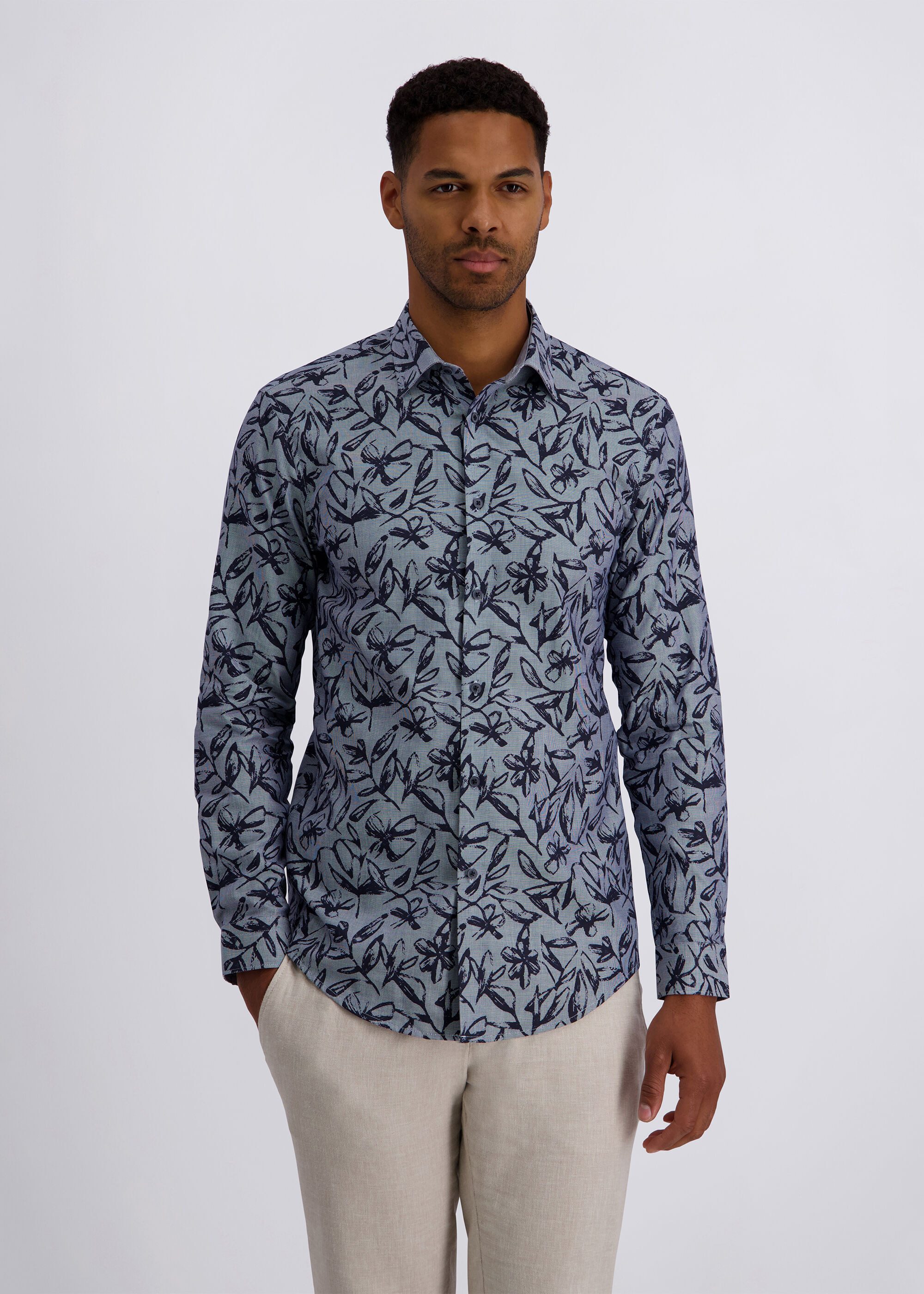 Pierre Cardin Langarmhemd im modern Fit