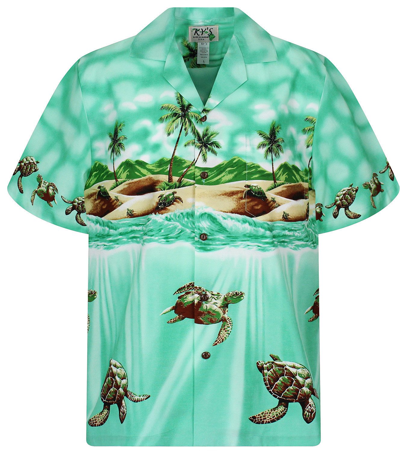 KY's Hawaiihemd Turtle Original Hawaiihemd mit günstig online kaufen