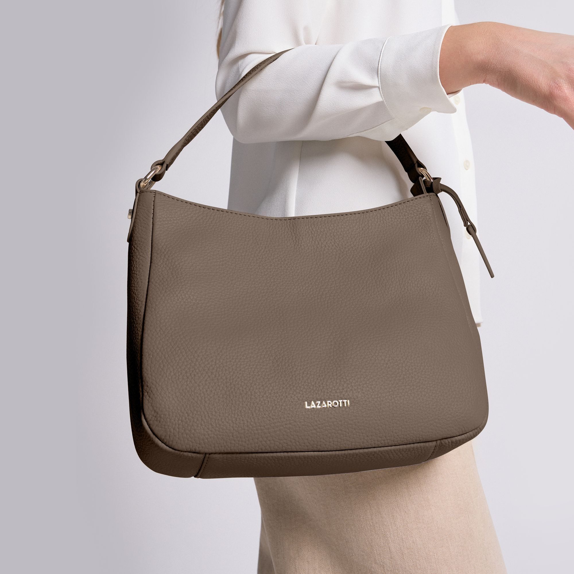 Lazarotti Schultertasche Bologna Leather, Leder günstig online kaufen
