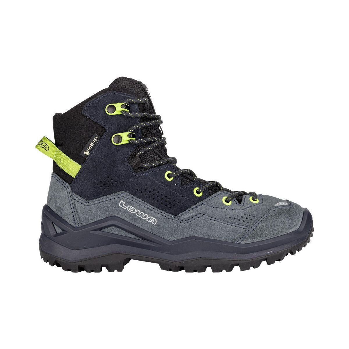 Lowa Wandax GTX Mid JR Hikingschuh Wasserdichter, atmungsaktiver Kinderschuh mit hervorragendem Grip und
