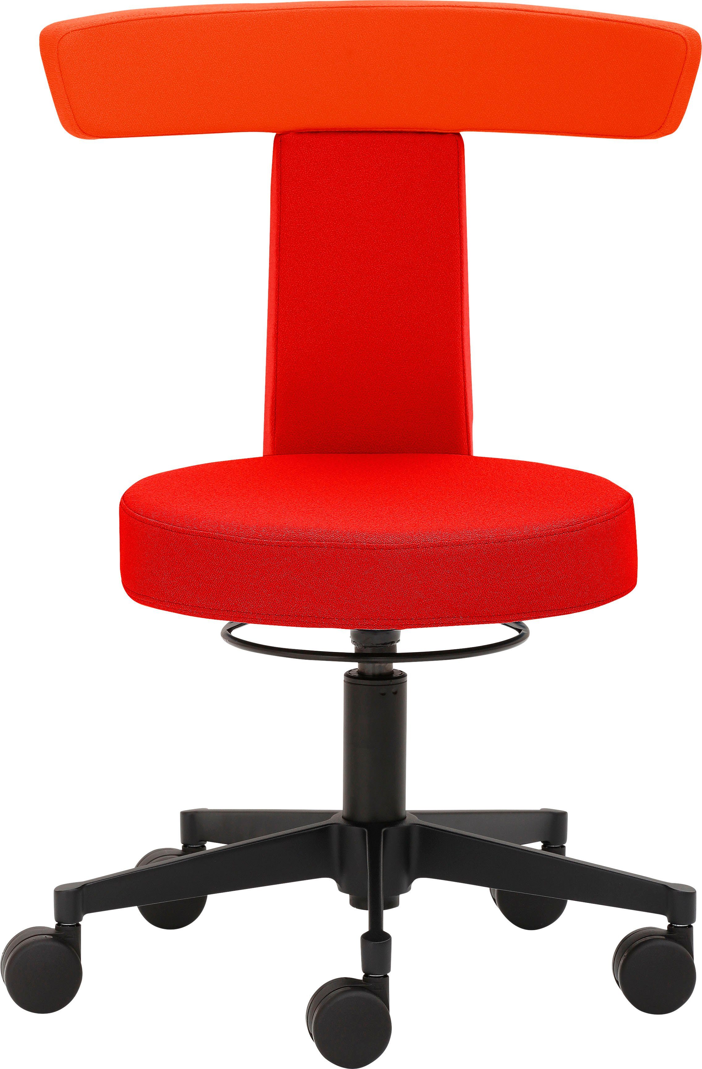 Mayer Sitzmöbel Arbeitshocker Funktionshocker rot/orange Sitzhöhe myDUO, niedrige rot besonders 