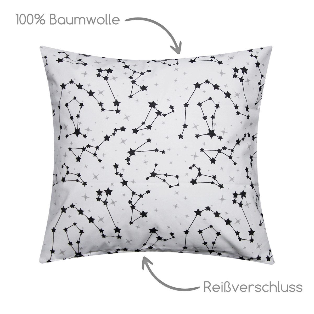 Heubergshop Kissenbezug, (1 Stück), 40x40cm Sterne günstig online kaufen