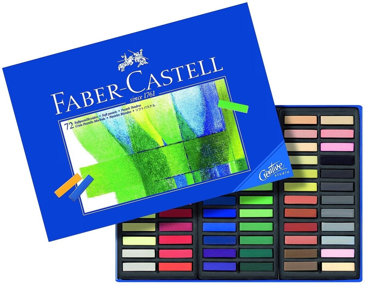 Faber-Castell Maltuch Softpastellkreide Creative Studion Mini 72 Farben sortiert im Kartonet