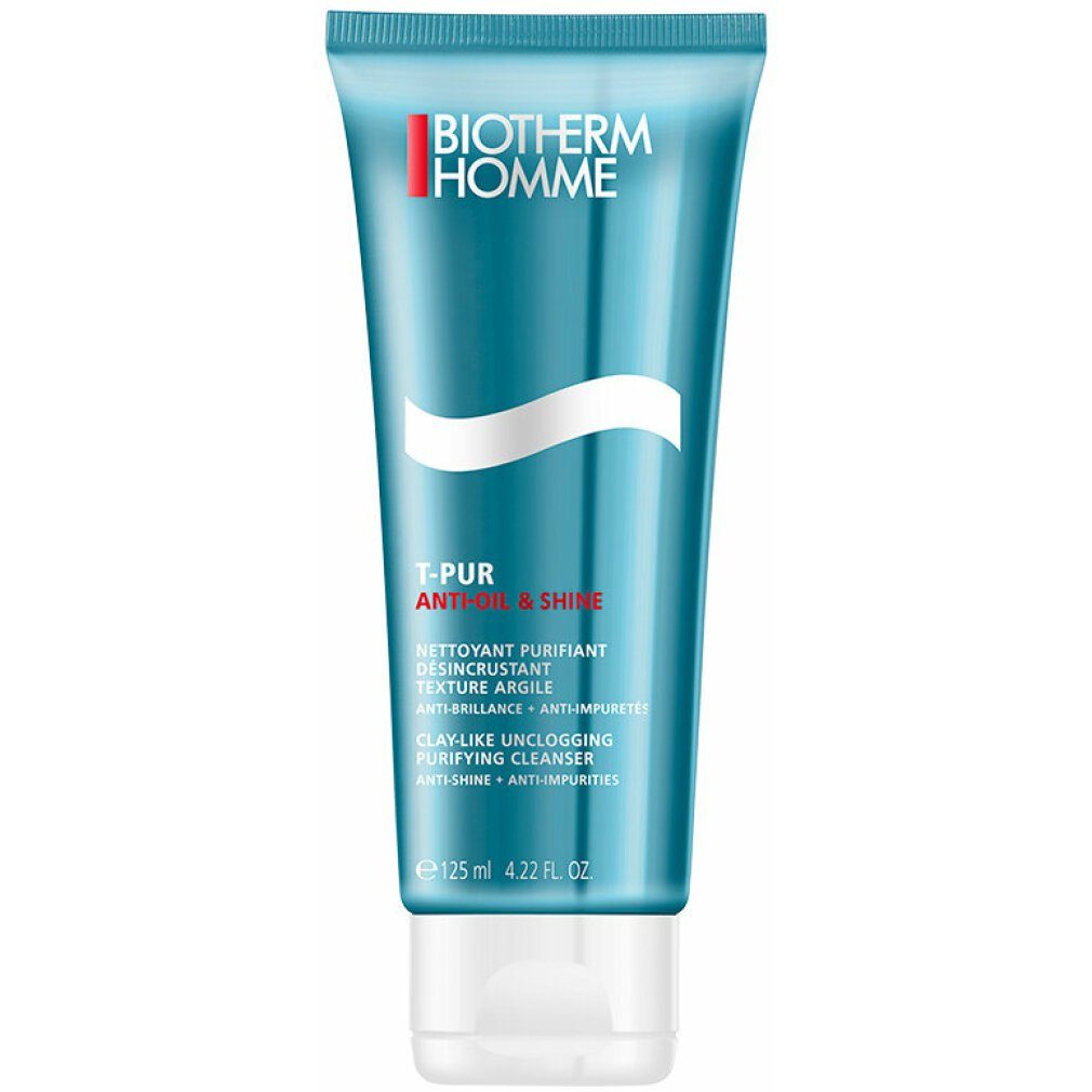 BIOTHERM Gesichts-Reinigungsschaum Homme T-Pur Anti Oil & Shine Reinigungsgel 125ml