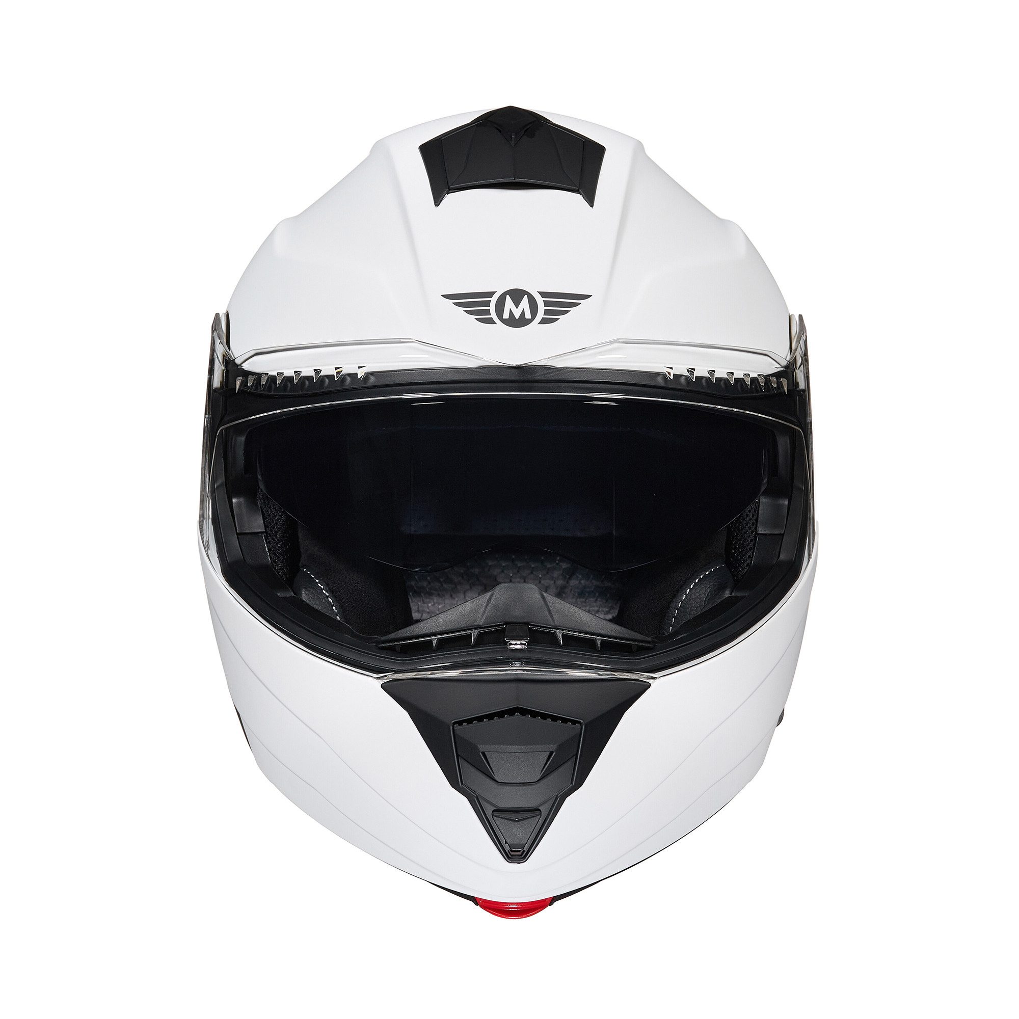 MOTO HELMETS Motorradhelm Integralhelm Motorrad Full Helm F-19, Helm für Motorrad Roller Scooter, Schnellverschluss, Visier, nur 1550g