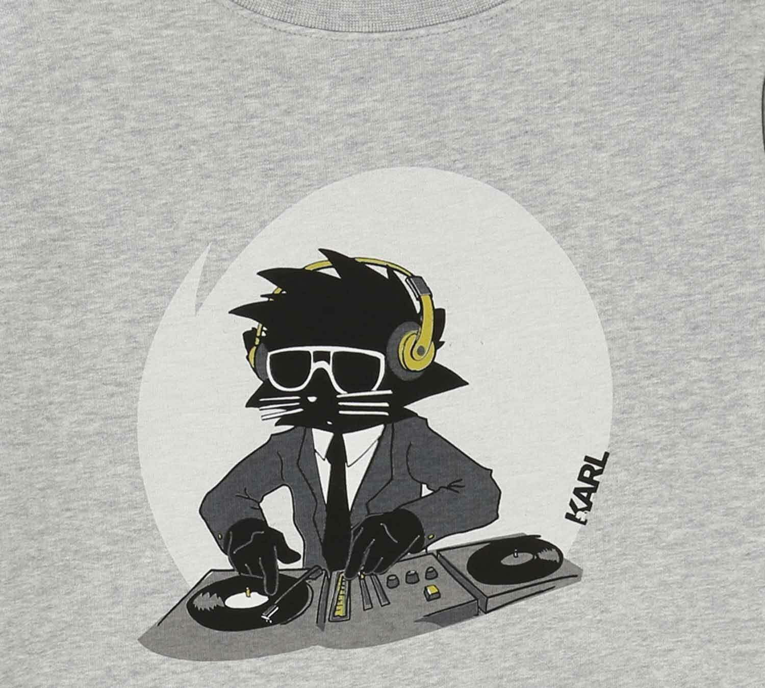 KARL LAGERFELD Sweatshirt KARL LAGERFELD Kids Sweatshirt DJ greymelange Katze Choupette
