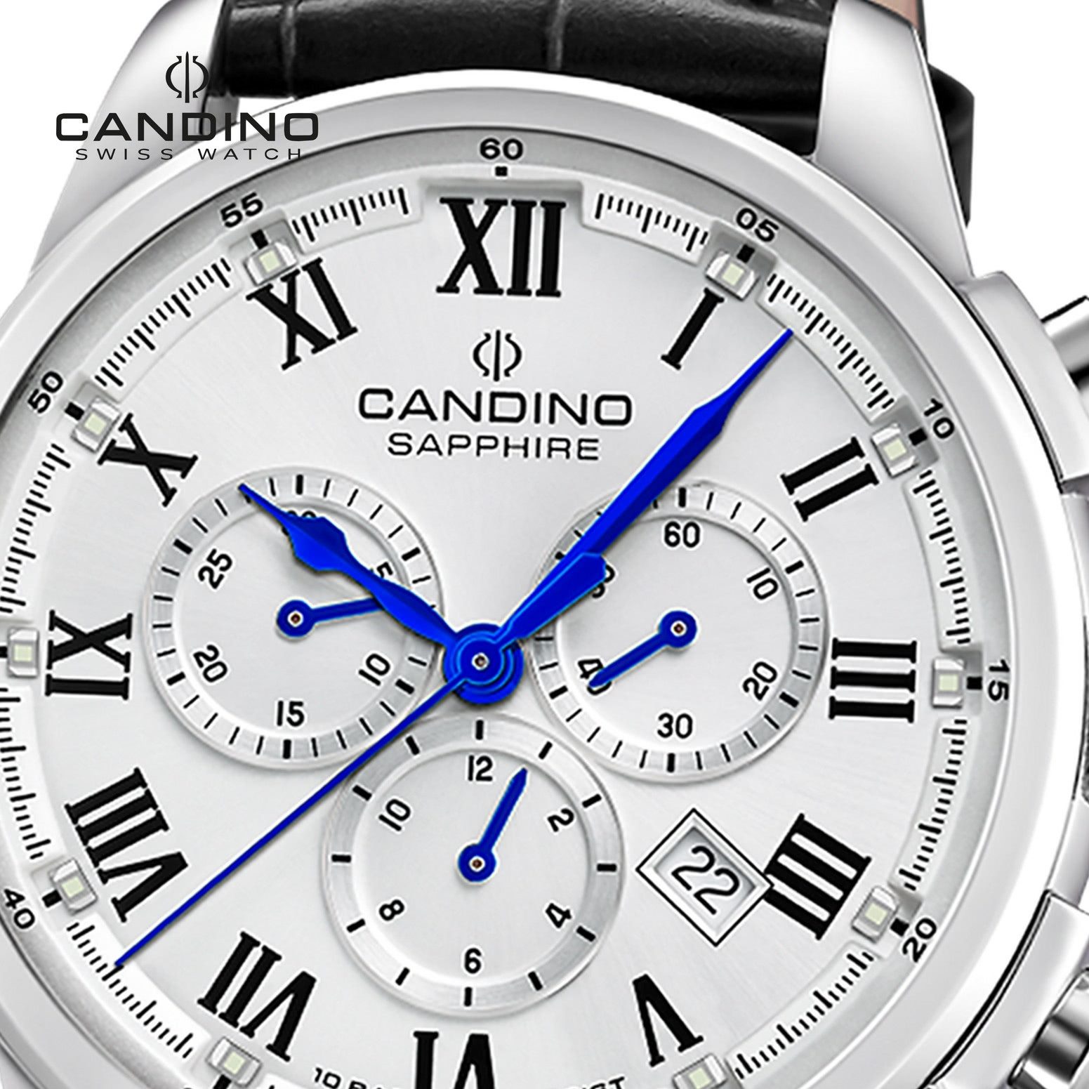 Candino Quarzuhr Candino Herrenuhr Leder schwarz günstig online kaufen