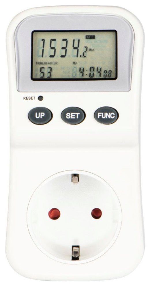 Hama Energiekostenmessgerät, digitaler Stromzähler für Steckdose, mit LCD-A günstig online kaufen