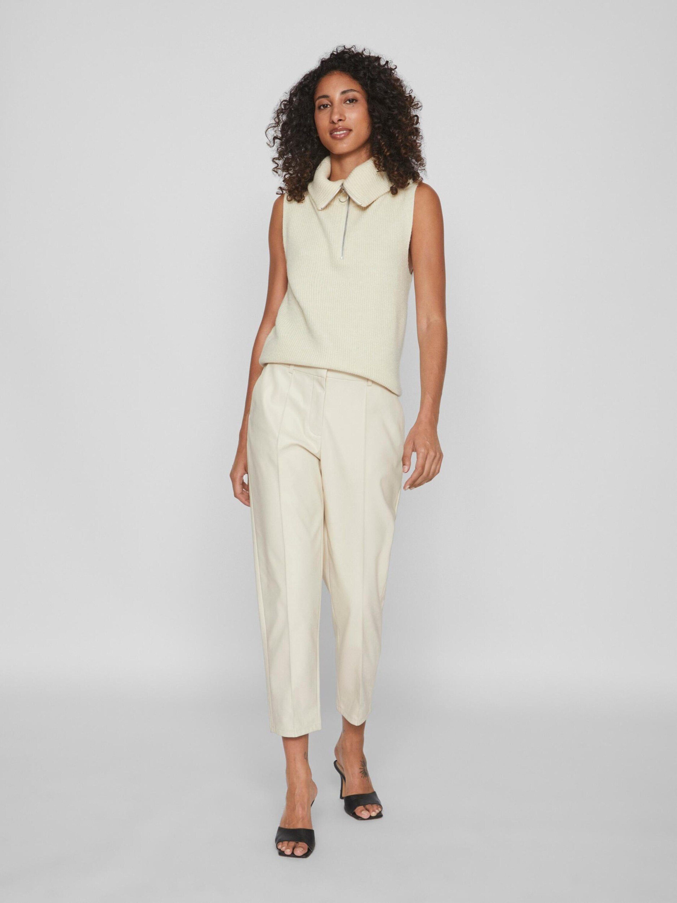 Vila Strickpullover Ril (1-tlg) Plain/ohne Details