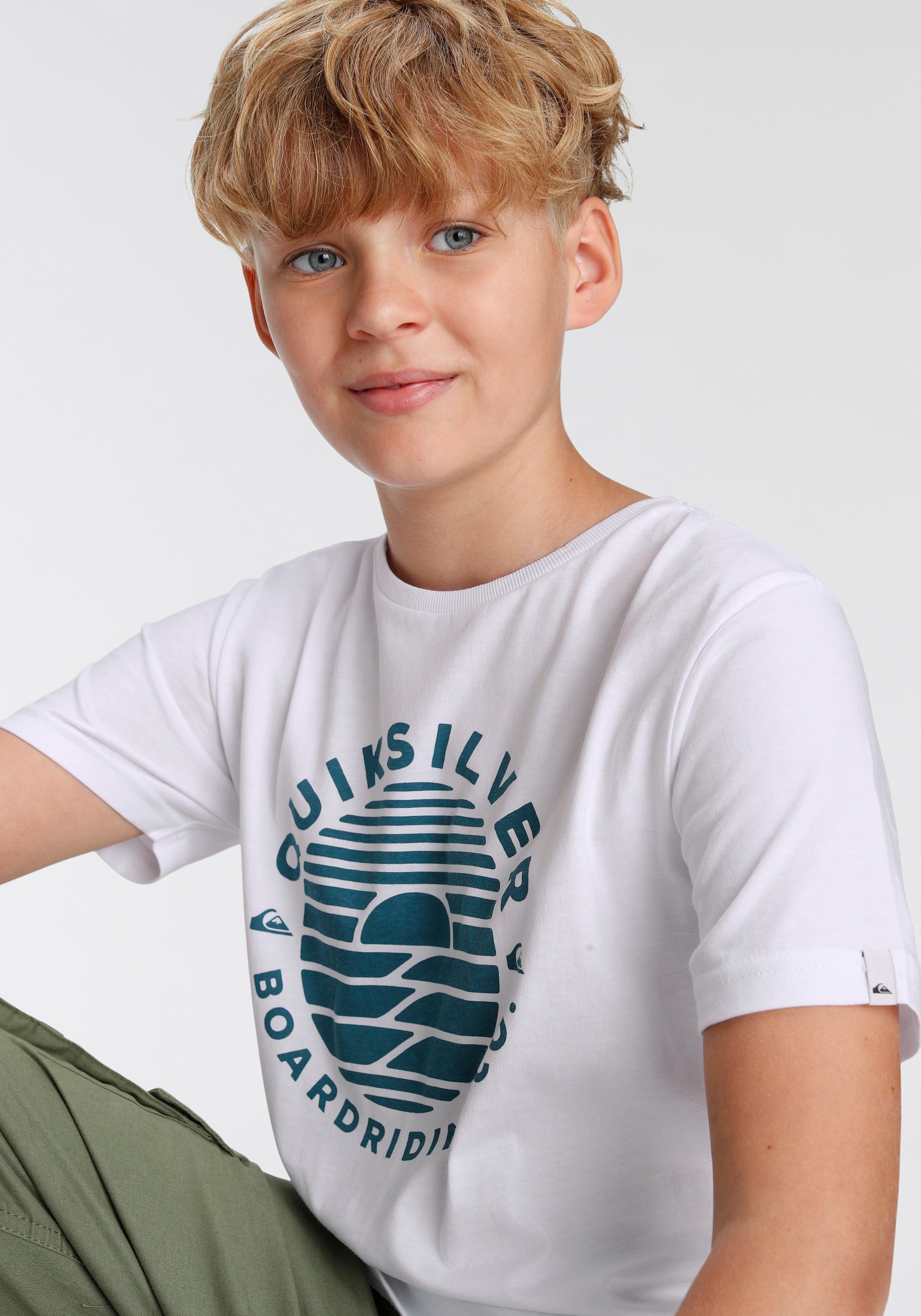 Quiksilver T-Shirt Jungen 2-tlg) Doppelpack (Packung, mit Logodruck