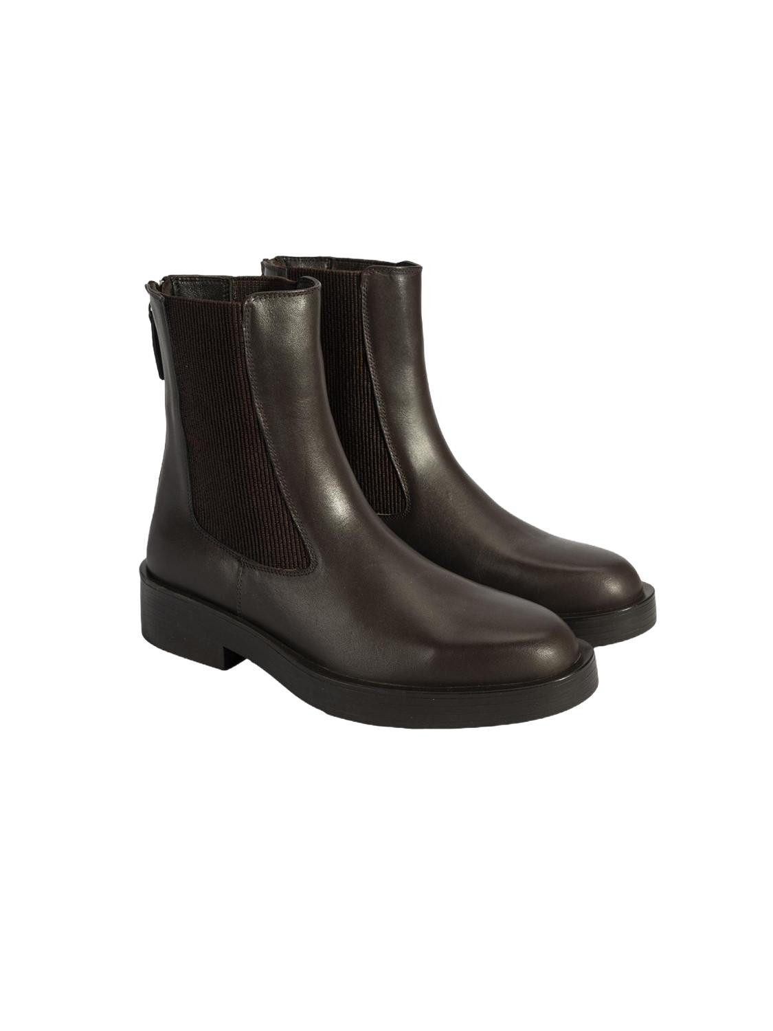 Desa Damen-Ankle-Boots mit eckiger Spitze – Elegante elastische Schnürsenk Stiefel