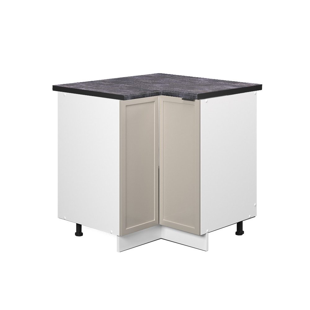 Vicco Eckunterschrank Fame-Line, GrauBeige/Weiß, 80.5 cm, günstig online kaufen