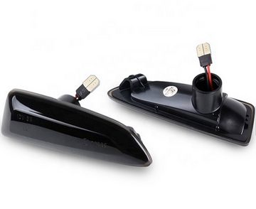 LLCTOOLS Blinker LED SEITENBLINKER schwarz kompatibel mit Astra J Zafira C Insignia B, LED fest integriert