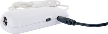 Schwaiger ZA200 011 Innenantenne (digital, für Innenbereich), Integrierte Standfüße / Zwei auszieh- und neigbare Teleskopstäbe (VHF) / Eingebauter LTE-Sperrfilter zum Ausfiltern von LTE-Mobilfunkfrequenzen