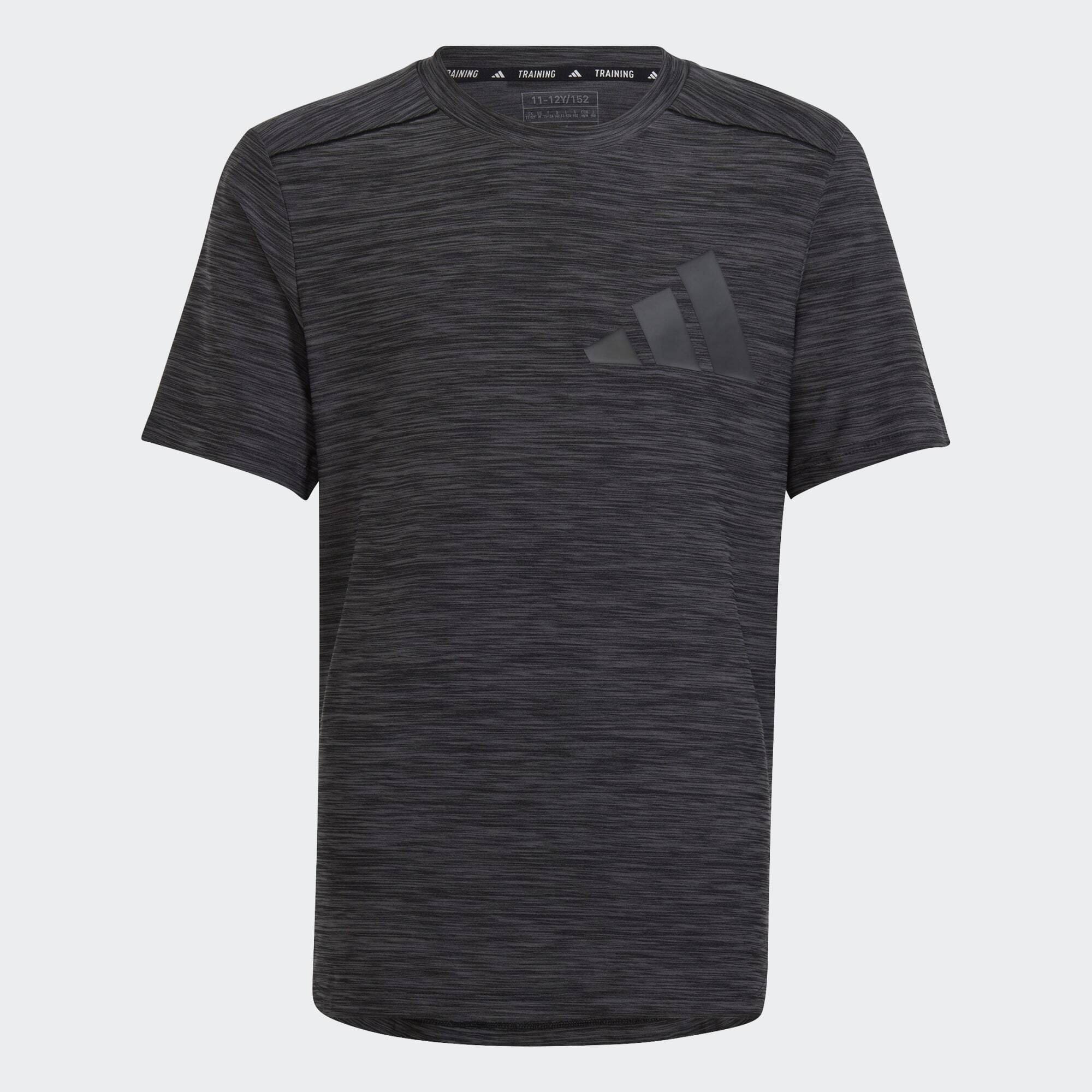 adidas Sportswear adidas Performance Trainingsshirt AEROREADY HEATHER T-SHIRT Grey Six / Black | 
