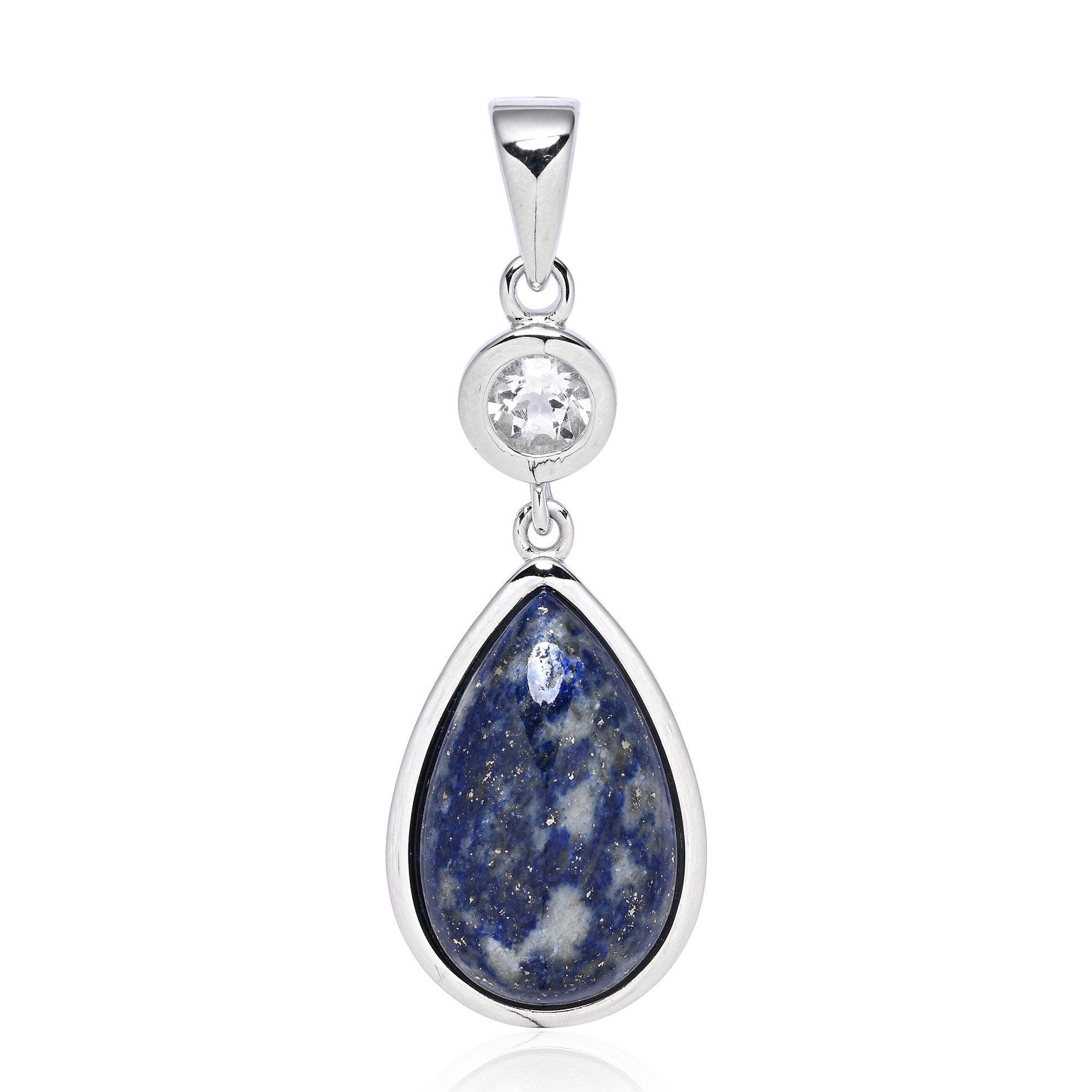 Cavill Kettenanhänger Lapislazuli-Sterlingsilber-Anhänger, afghanisch 7ct (1-tlg)