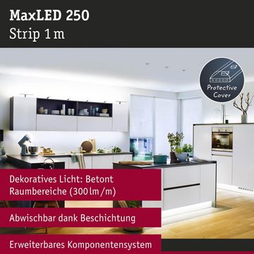 Paulmann LED Stripe LED Strip MaxLED Erweiterung in Silber 4W 240lm IP44 6500K 1000mm, 1-flammig, LED Streifen