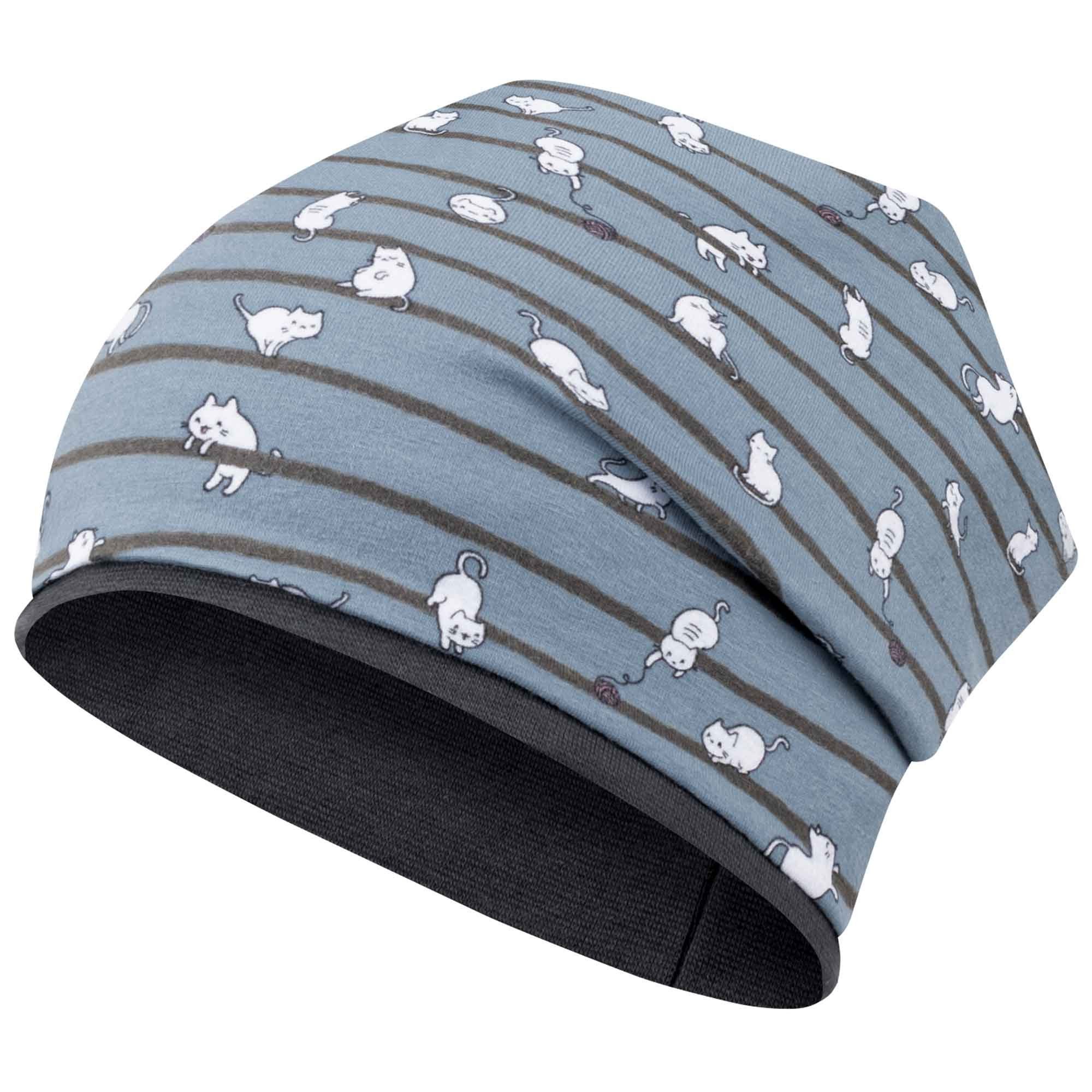 F.P.H. Maja Mütze & Schal Übergangsmütze Schlauchschal Beanie Stoffmütze Mädchenmütze Loop mit Baumwolle gefüttert
