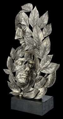 Figuren Shop GmbH Dekoobjekt Skulptur aus Blättern - Natürliche Emotion - Umarmung - magische Dekof