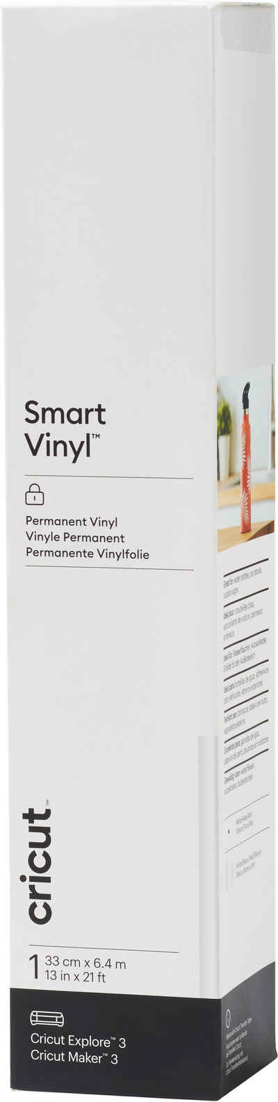 Cricut Dekorationsfolie »Vinylfolie Smart Vinyl«, selbstklebend Permanent 640 cm x 33 cm