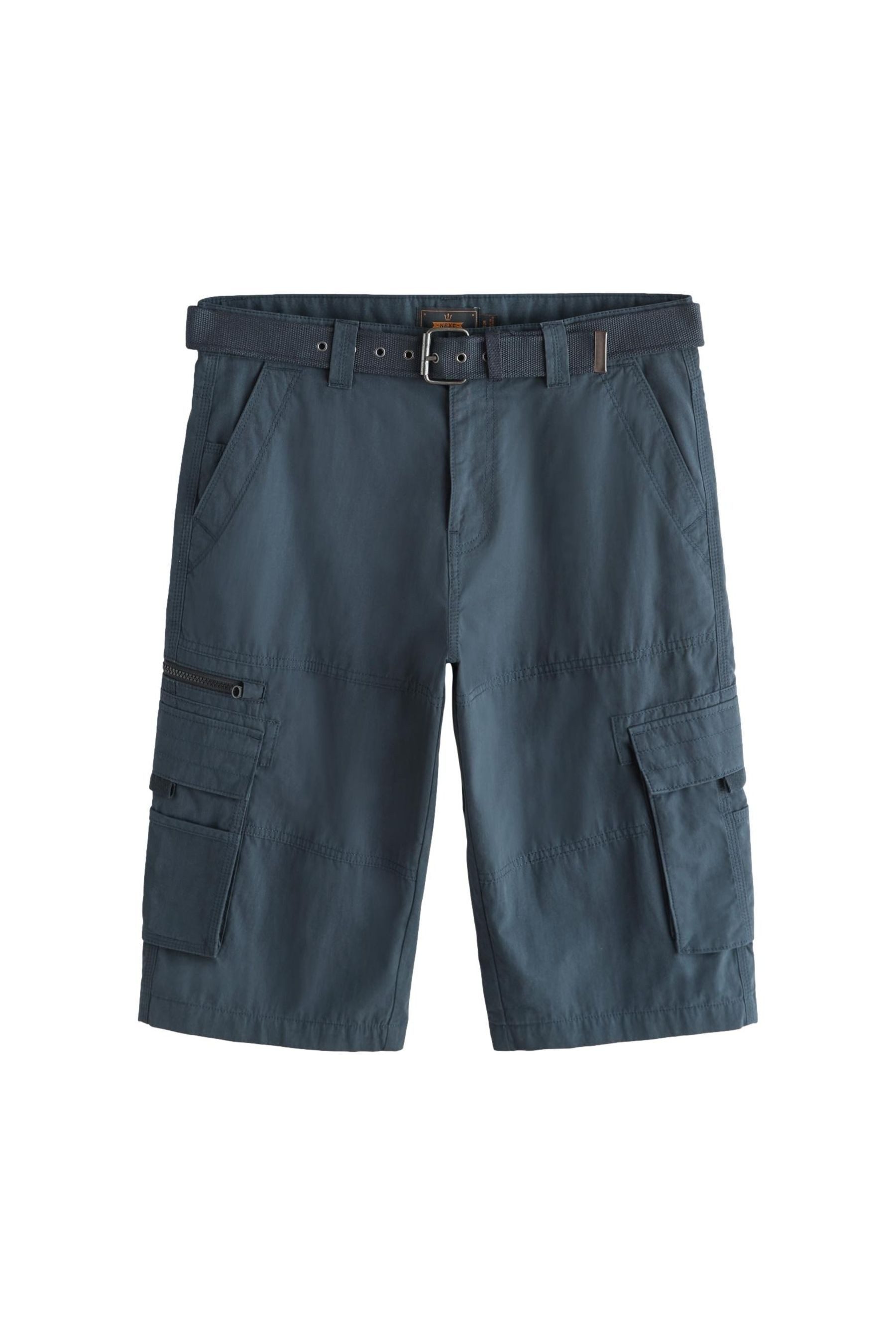 Cargoshorts Lange Cargo-Shorts mit Gürtel