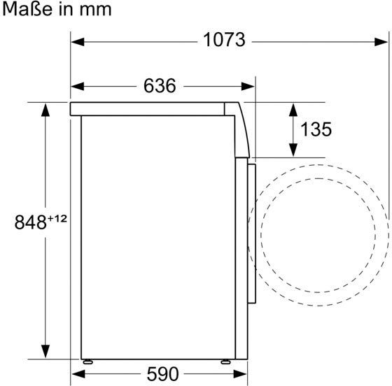 SIEMENS Waschmaschine 9 1400 kg, Dosierautomatik - i-Dos WG44G2A40, U/min