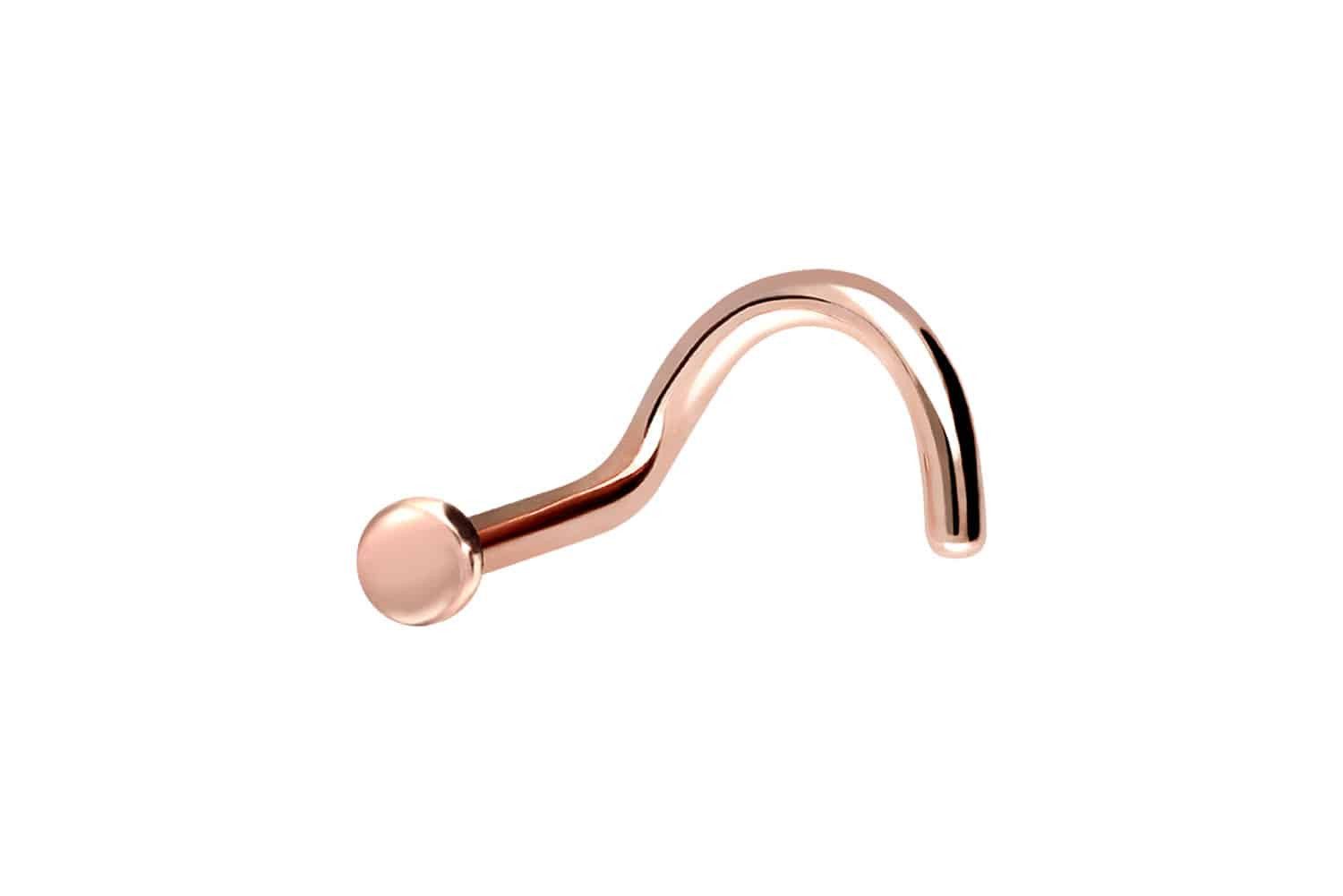 Nasenpiercing Chirurgenstahl Nasenstecker Spirale PLATTE