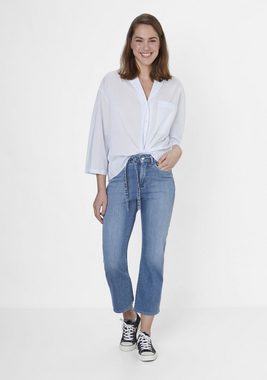 Paddock's 7/8-Jeans MALIN Slim-Fit Bootcut Jeans mit Denim Deko Band und High Waist