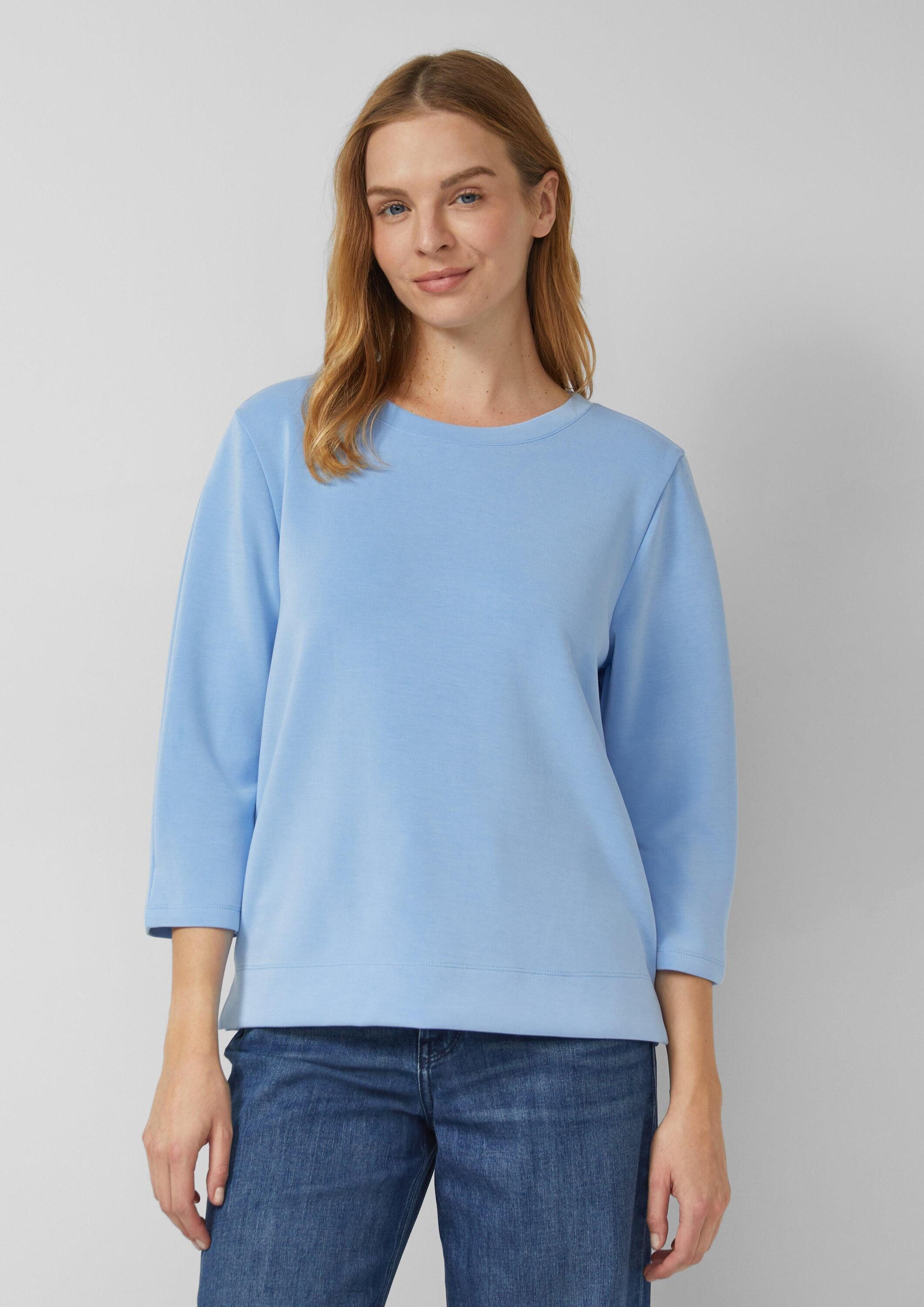 3/4 Arm-Pullover Sweatshirt