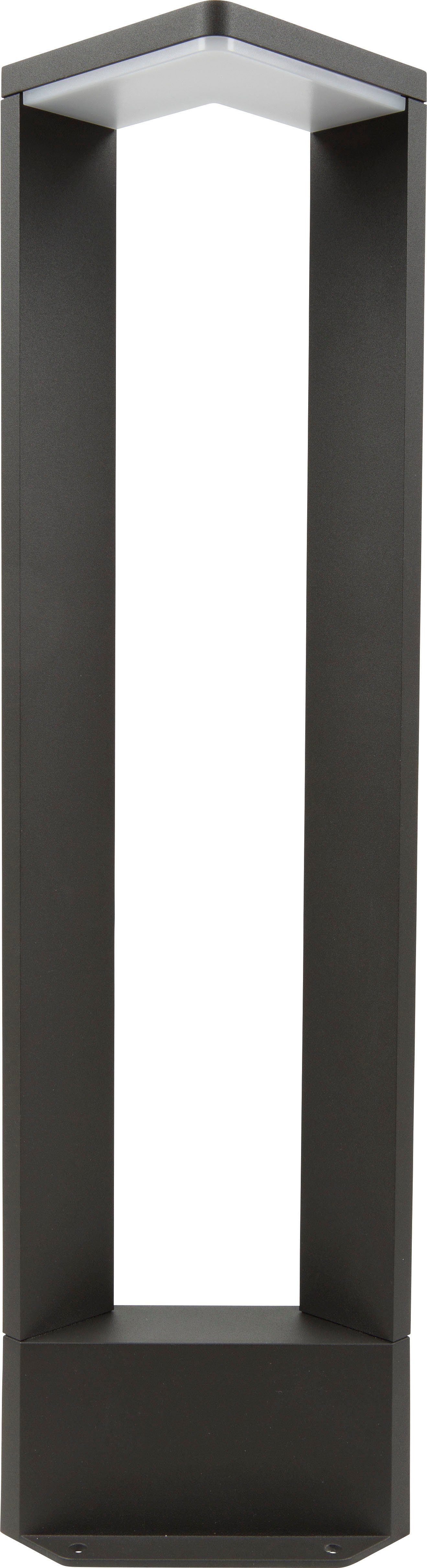 HEITRONIC Außen-Stehlampe Bonita, LED fest integriert, Warmweiß, Pollerleuchte,Außenlampe,Lichtaustritt nach unten,hell 600 Lumen