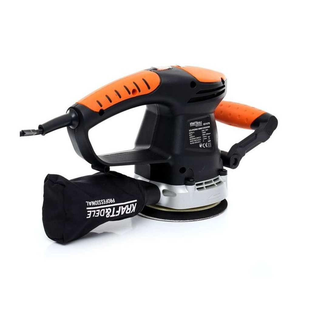 Kraft&Dele Exzenterschleifer Exzenterschleifer 1200W Multischleifer Schleifmaschine 125mm Staubsack