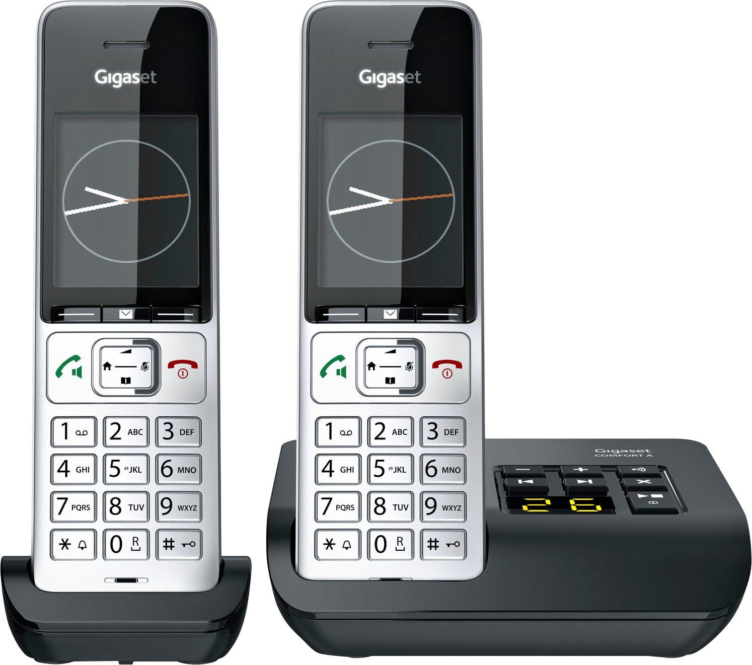 Gigaset COMFORT 500A Duo Schnurloses DECT-Telefon (Mobilteile: 2)