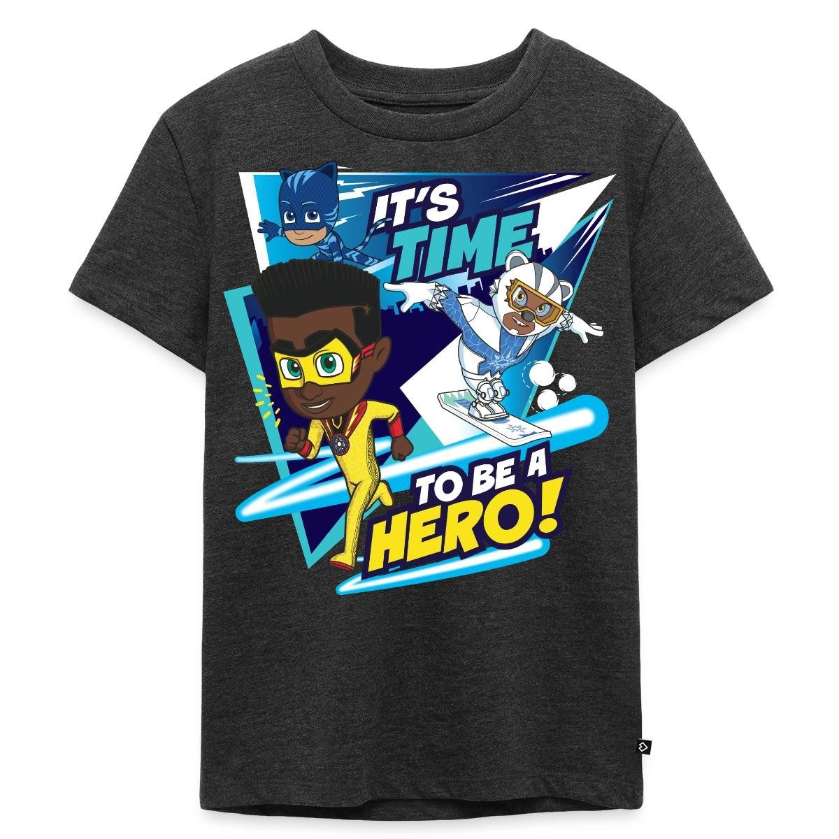 Spreadshirt T-Shirt PJ Masks It's Time To Be A Hero Mit Newton Star Kinder Premium T-Shirt (1-tlg)