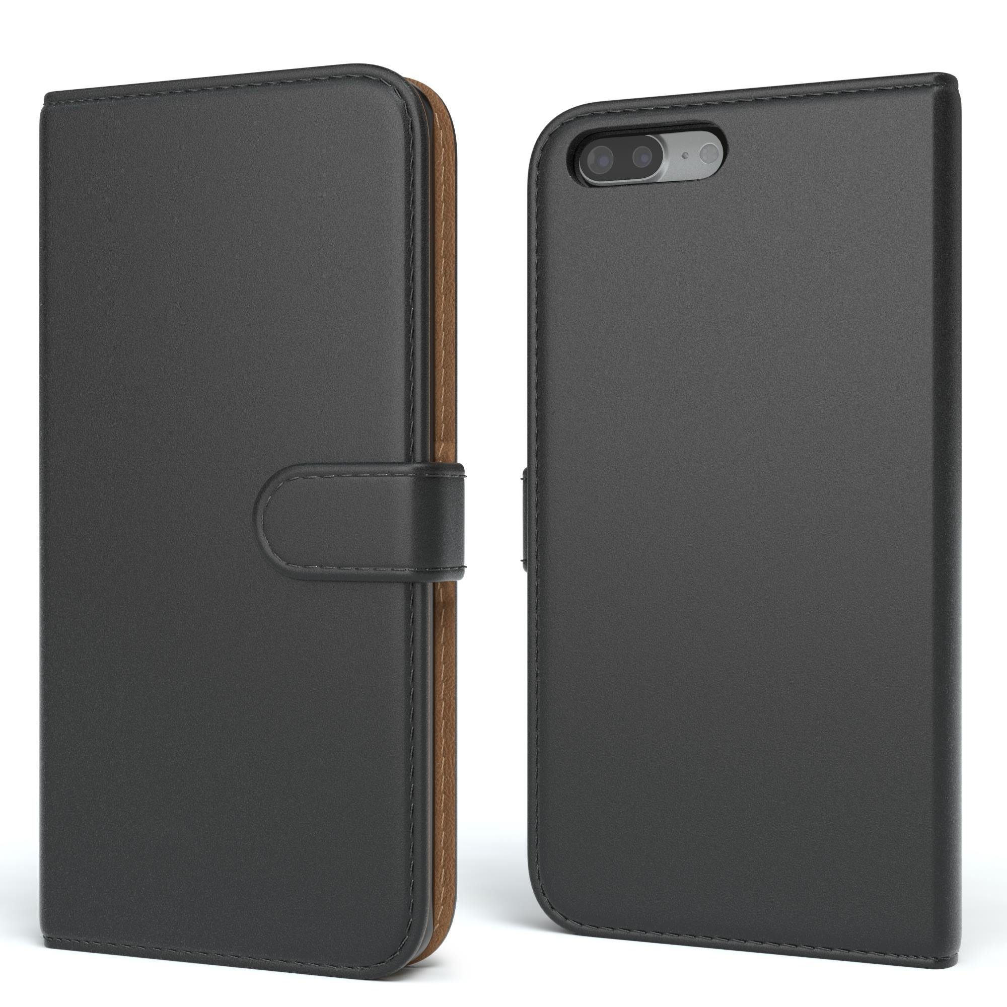 EAZY CASE Handyhülle Bookstyle Farbig für iPhone 8 Plus / iPhone 7 Plus, Schutzhülle mit Standfunktion Kartenfach Handytasche aufklappbar Etui