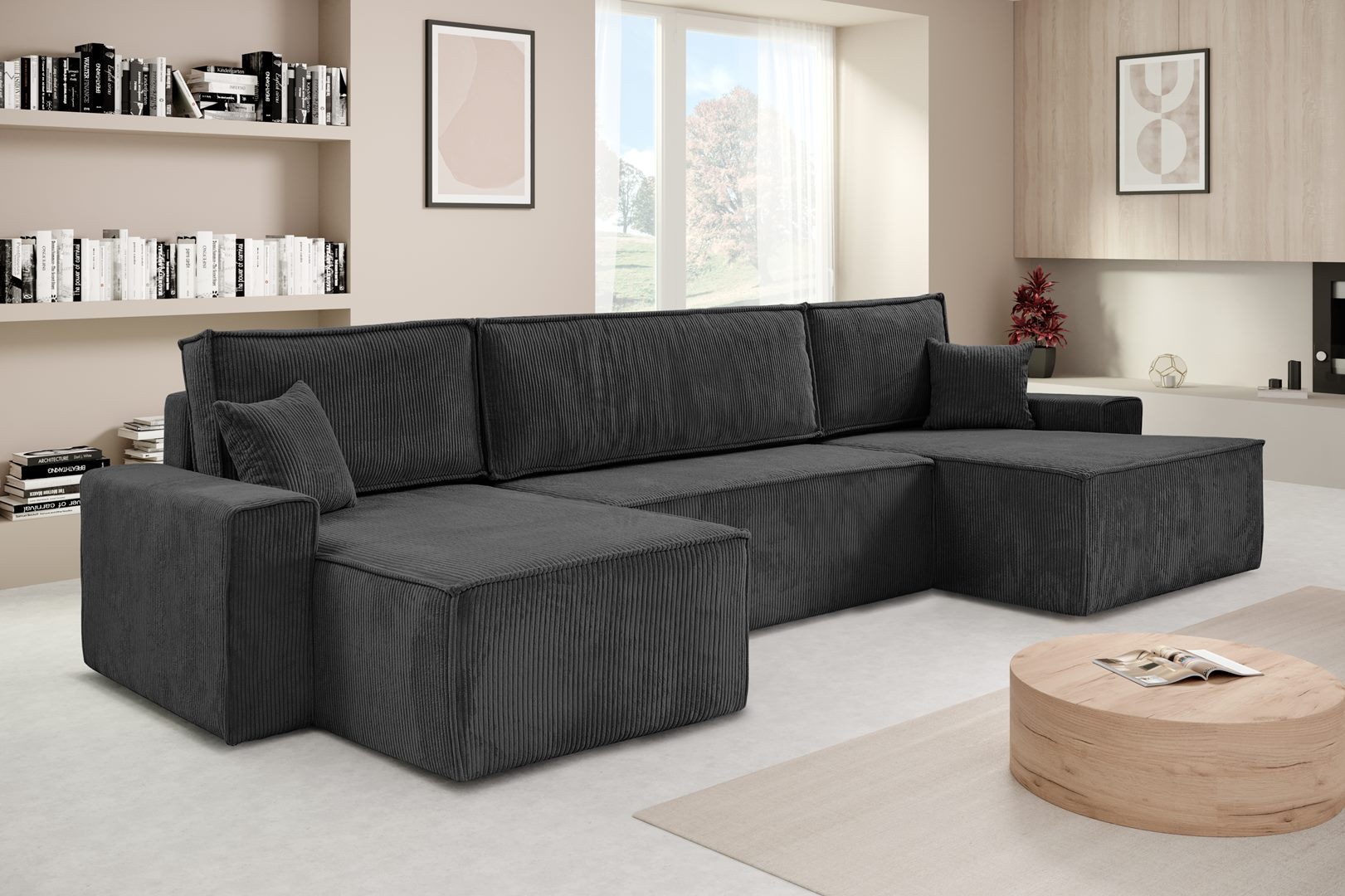 Beautysofa Ecksofa mit Bettkasten, im Cordstoff günstig online kaufen