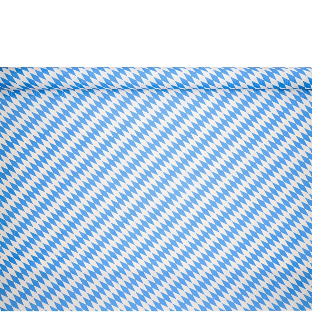 PAPSTAR Tischdecke Papiertischtuch mit Damastprägung 10 m x 1 m Bayrisch Blau 20 Stk