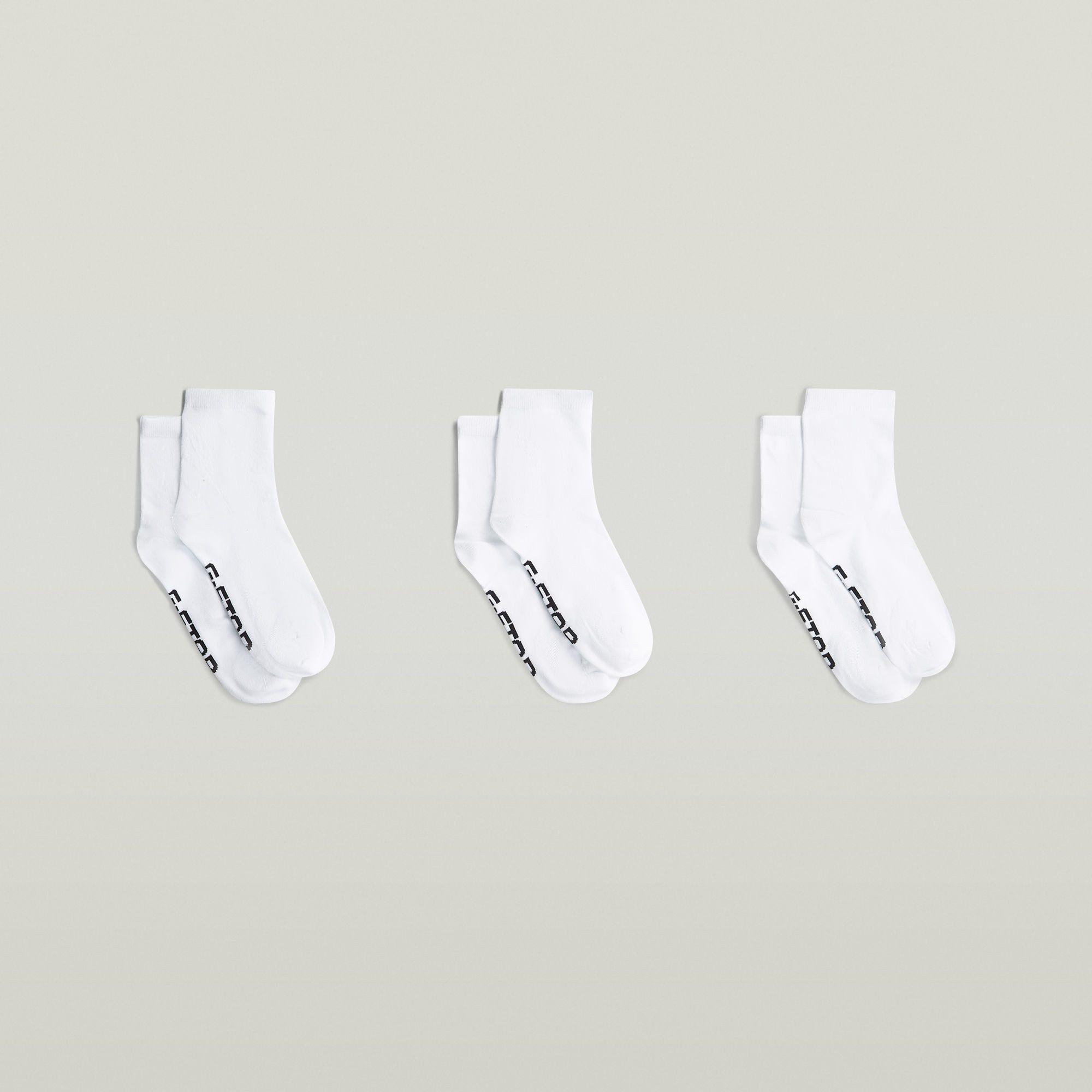 G-STAR Kurzsocken SNOWFLAKE, 3 PACK ANKLET SOCKS (Packung, 3-Paar) unifarben