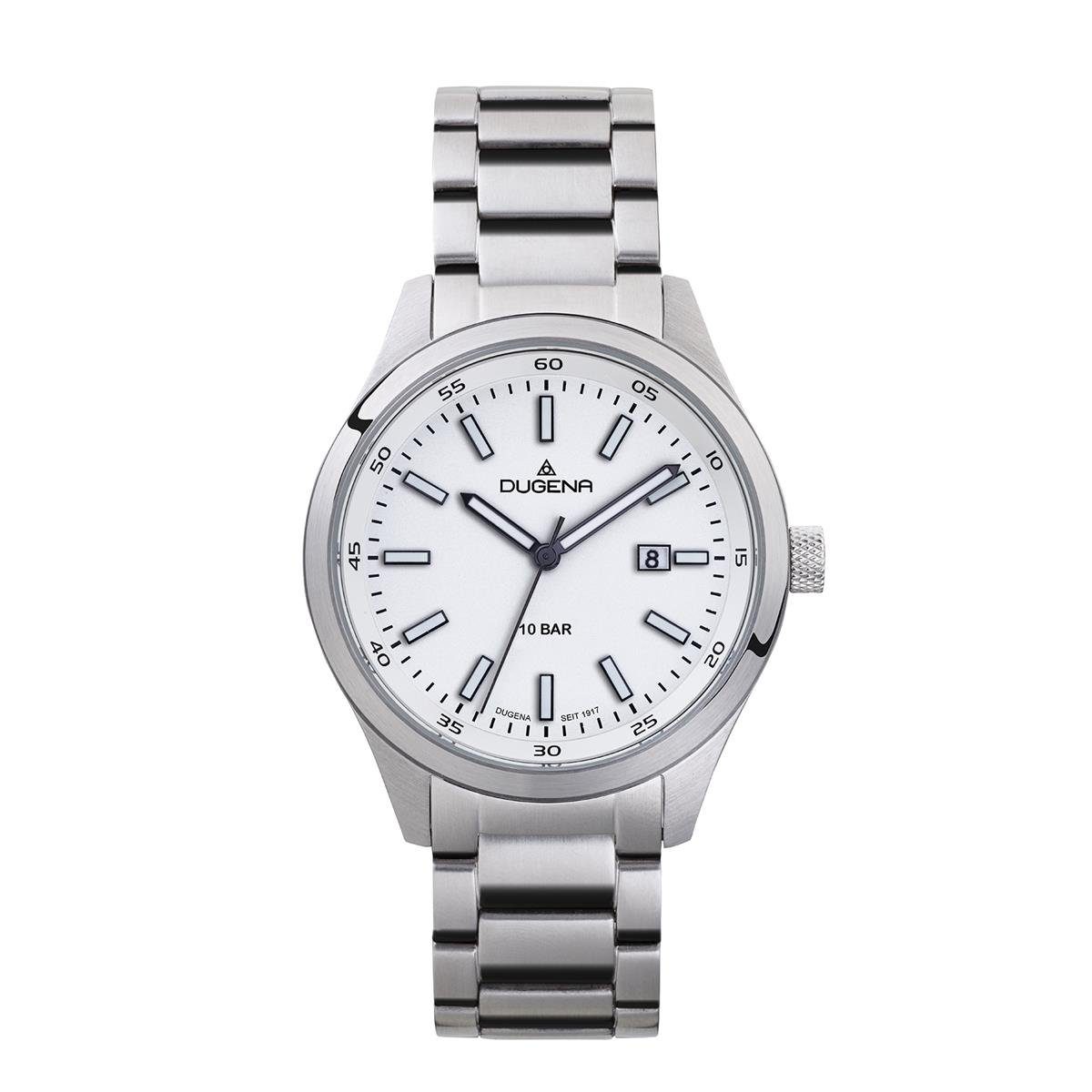 Dugena Quarzuhr Dugena Herren Uhr 4461032 Madison Edelstahl mit Datumsanzeige, (1-tlg)