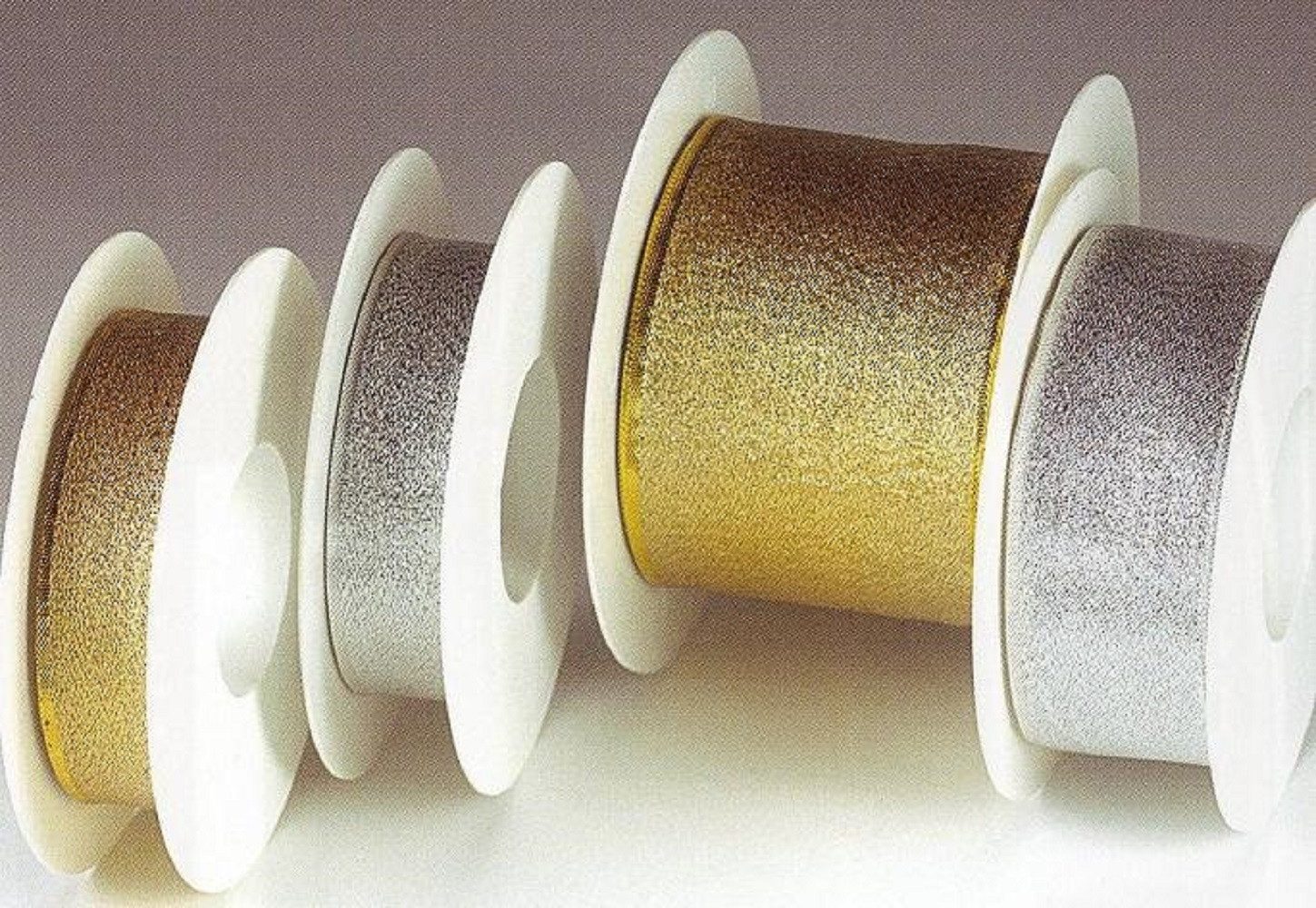 Goldina Loy GmbH + Co KG Geschenkband STOFF- BAND metallic GOLDINA 25 mm/2m