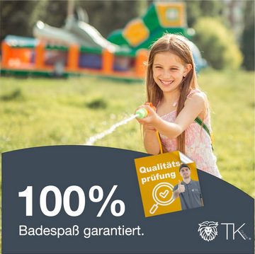 Kinderfreund® Wasserpistole 15x Wasserpistolen - 15 cm groß - Wasserspritzpistole für Kinder (Packung, 15-tlg., 5x blau, 5x orange, 5x gelb), großer Reichweite